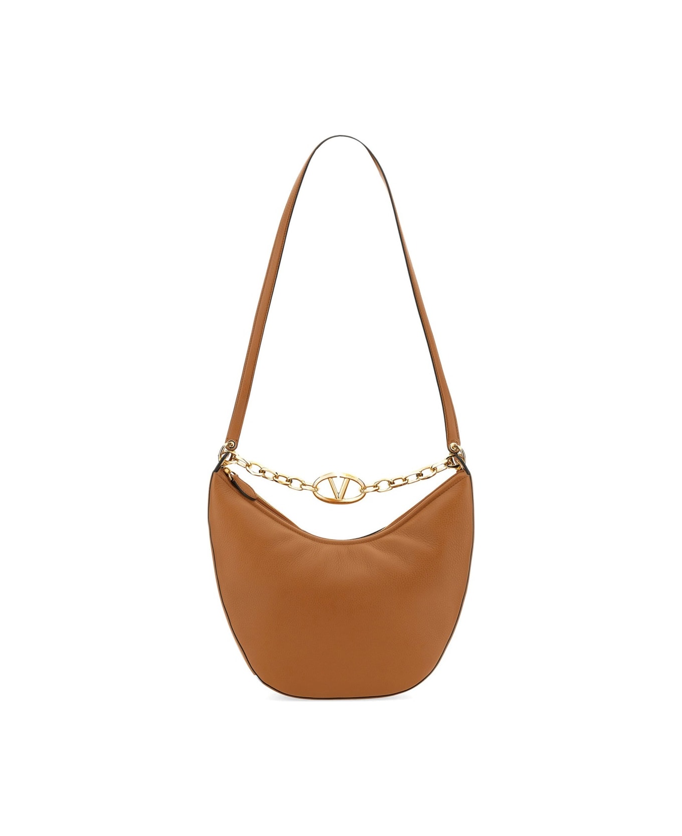 Valentino Garavani Hobo Bag Vlogo Moon Medium - BEIGE