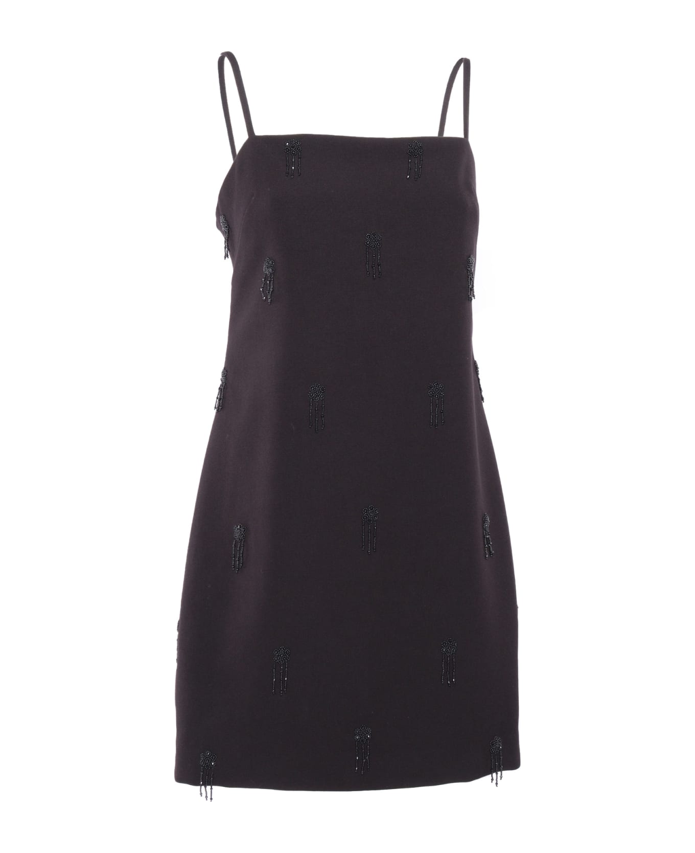 Parosh Beaded Dress - BLACK ワンピース＆ドレス