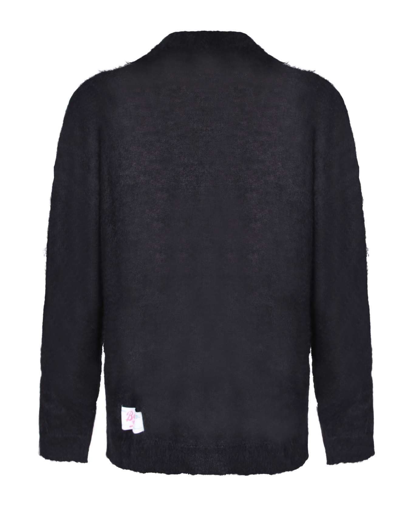 Bonsai Mohair Black Sweater-shirt - Black ニットウェア