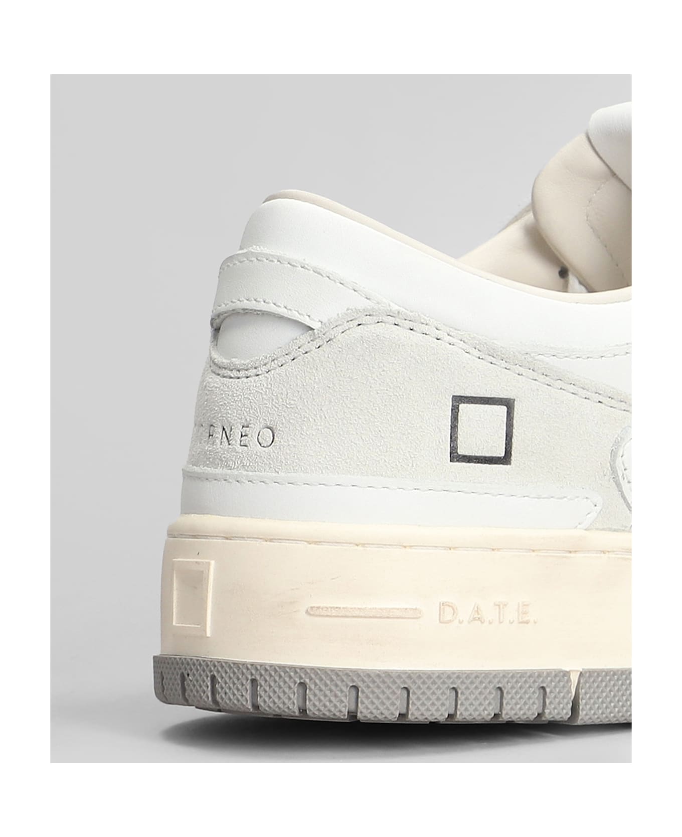 D.A.T.E. Torneo Sneakers In White Leather - white