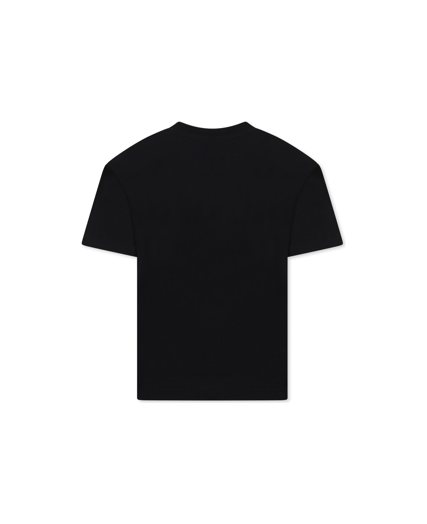 MSGM Black T-shirt For Boy With Logo - Black