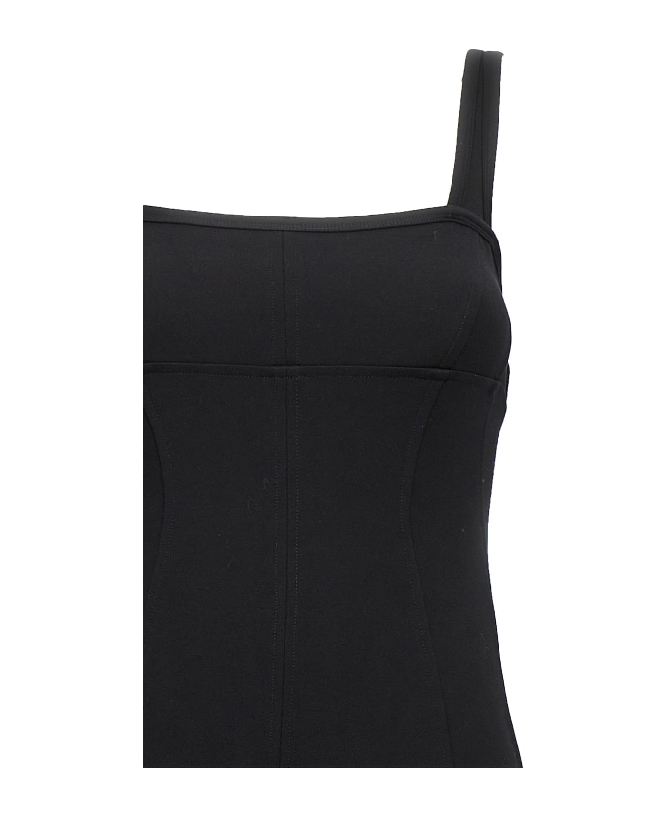 Helmut Lang Stretch Midi Dress - Black  