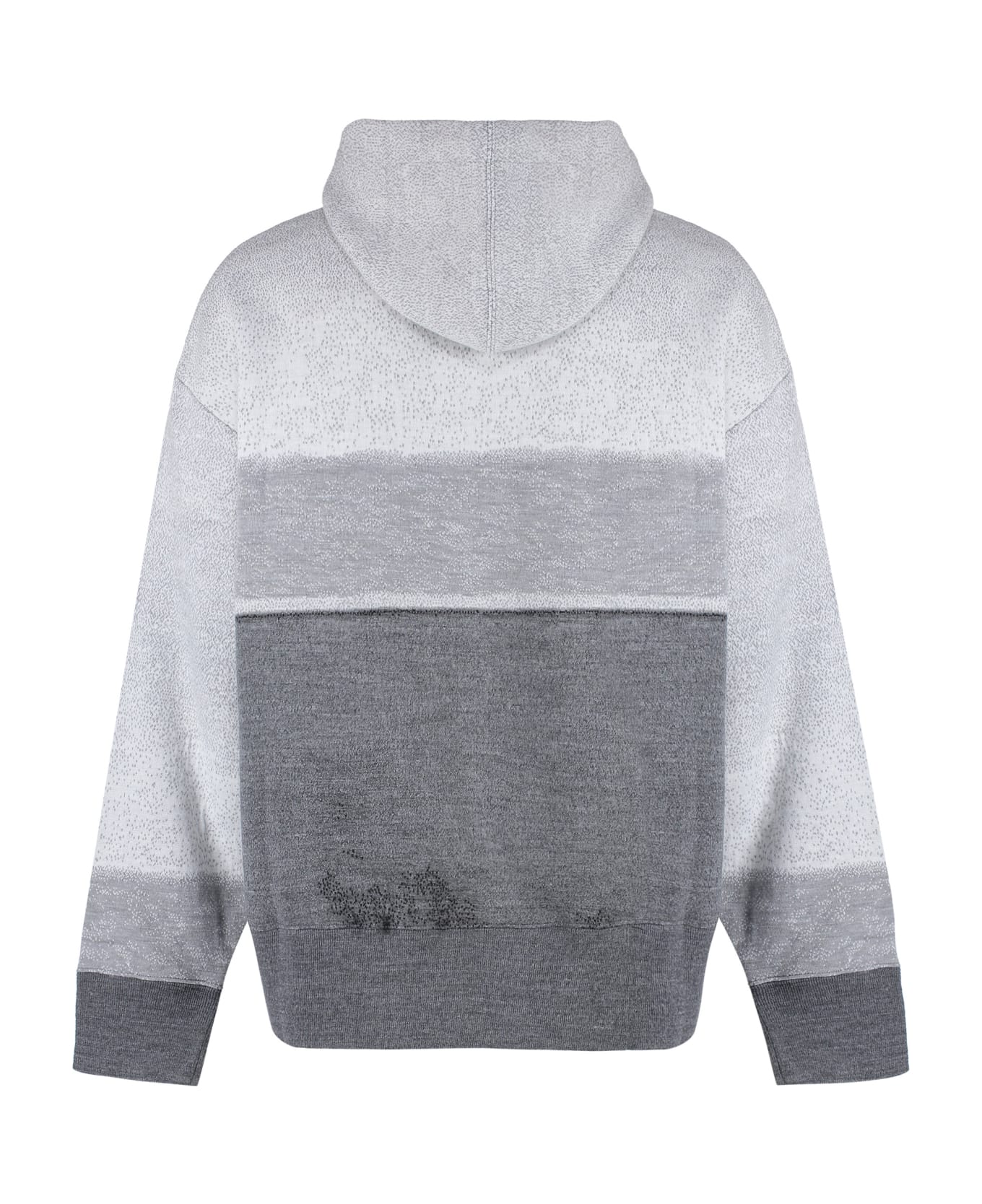 Palm Angels Knitted Hoodie - grey