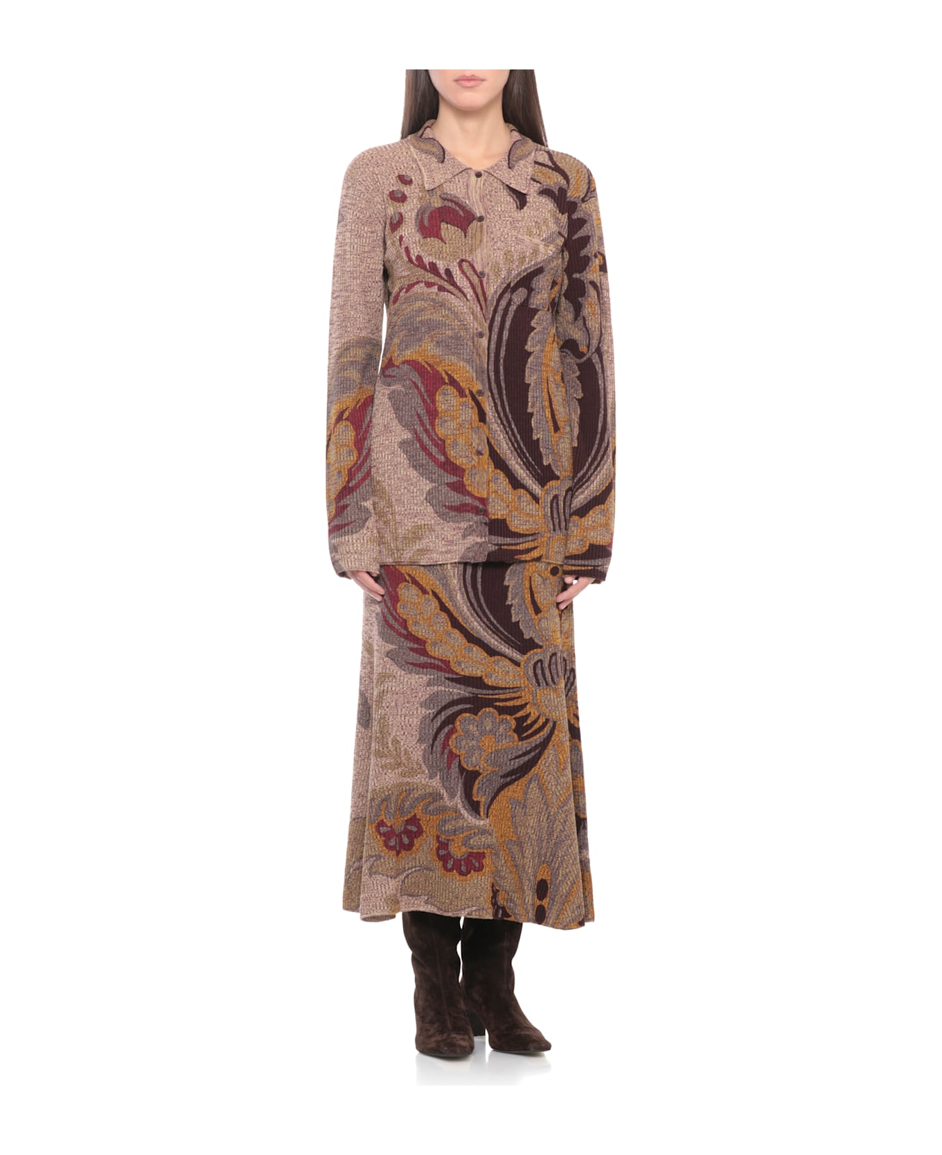 Etro Wool Cardigan - Brown