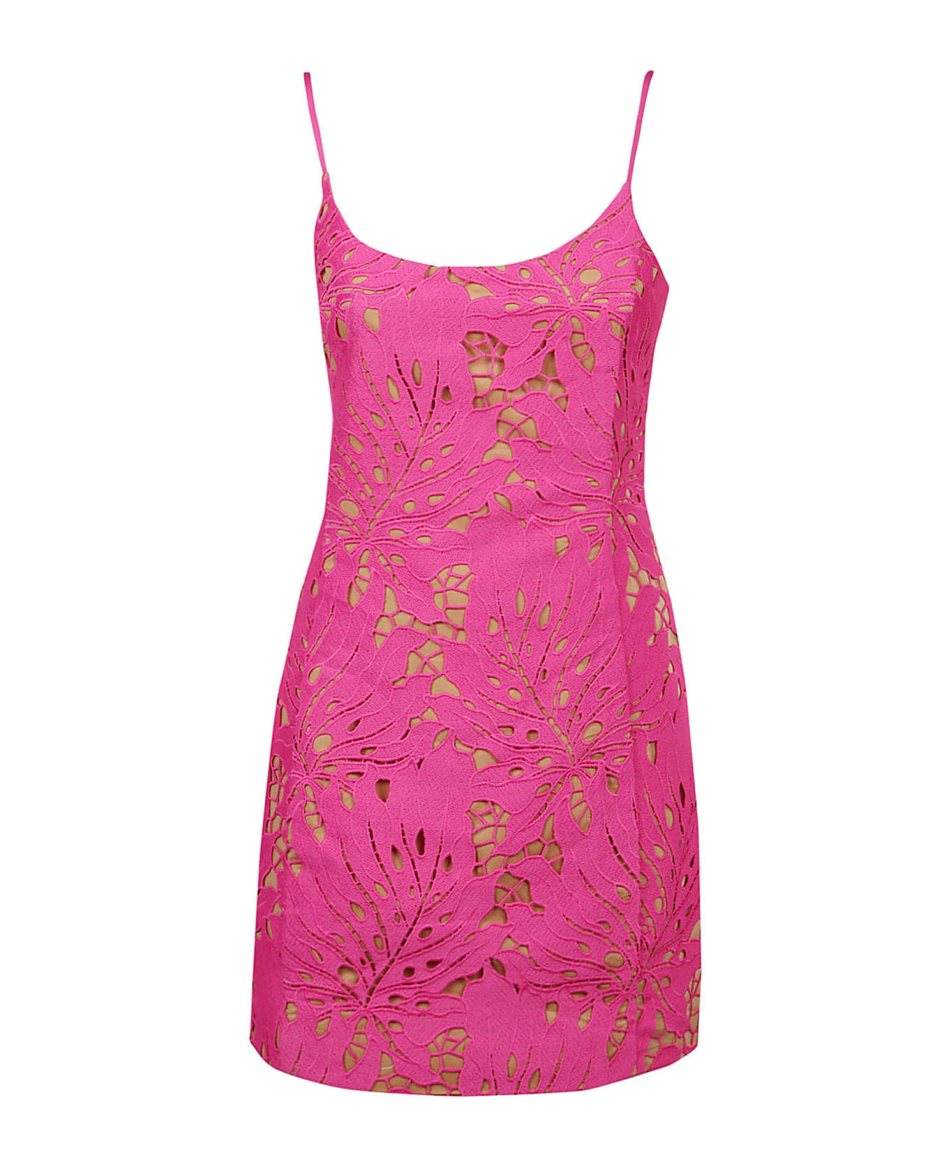 Michael Kors Palm Lace Mini Dress - Cerise