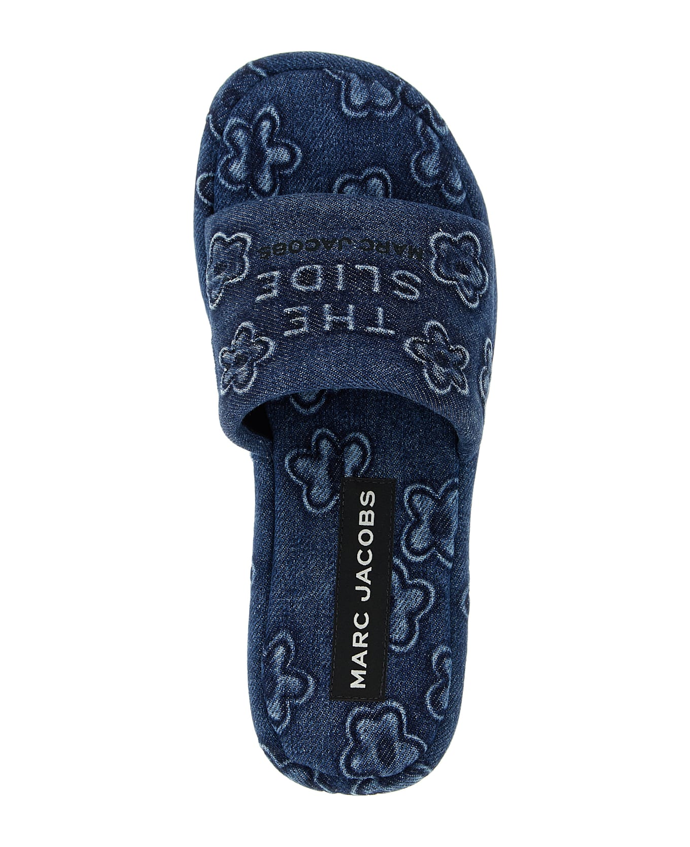 Marc Jacobs 
the Puffy Daisy Denim Platform Sandal
 Slides - Blue