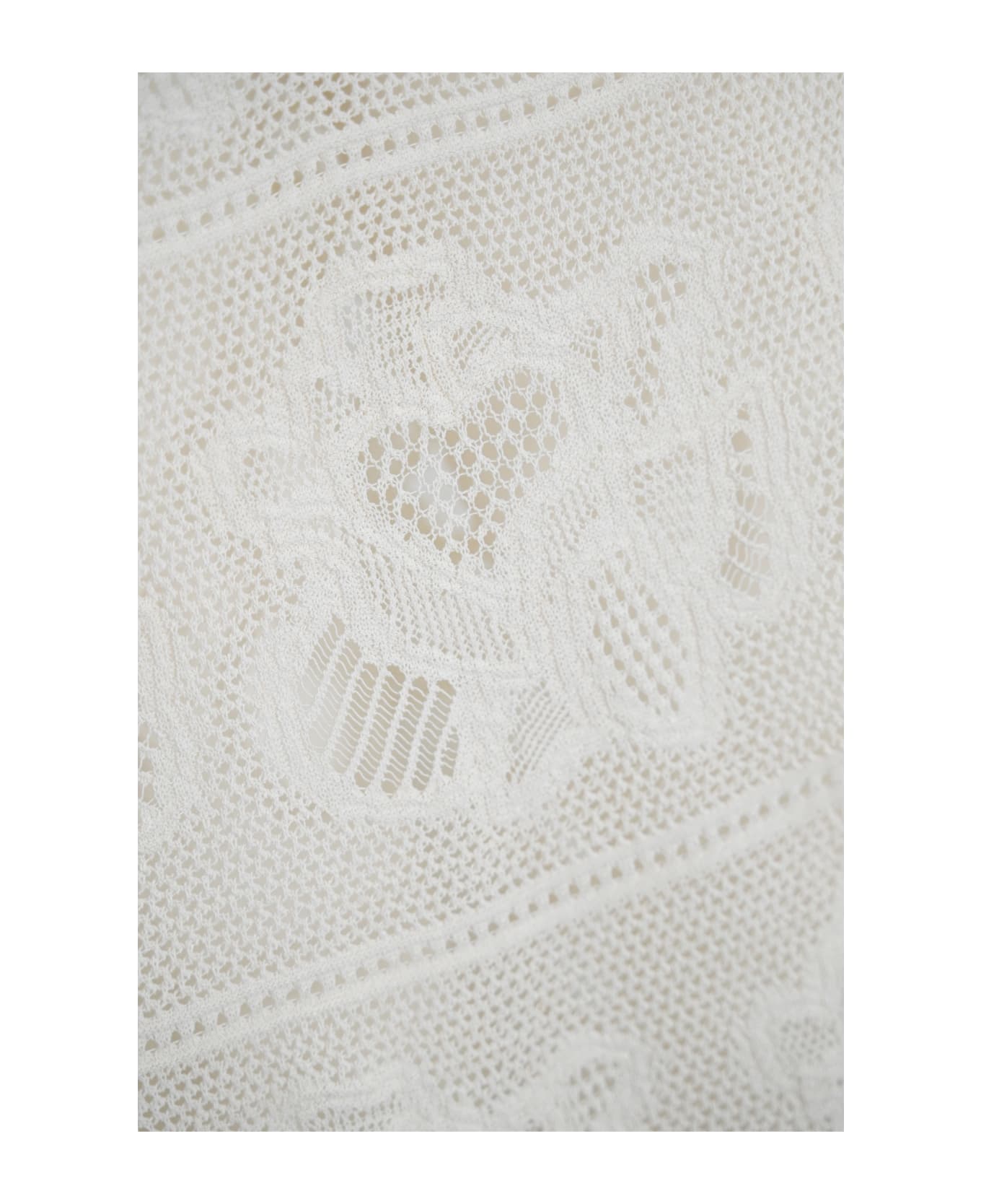D.Exterior Cotton Knit Dress - Avorio