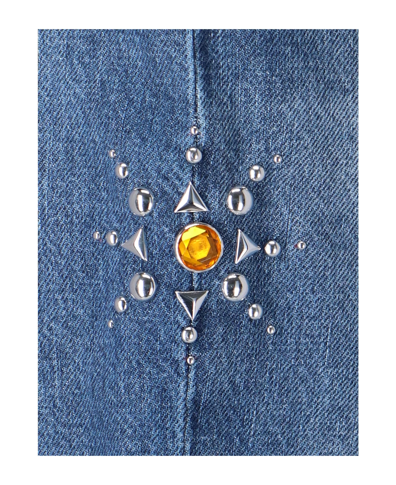 Washington Dee-Cee Studded Detail Jeans - Blue デニム