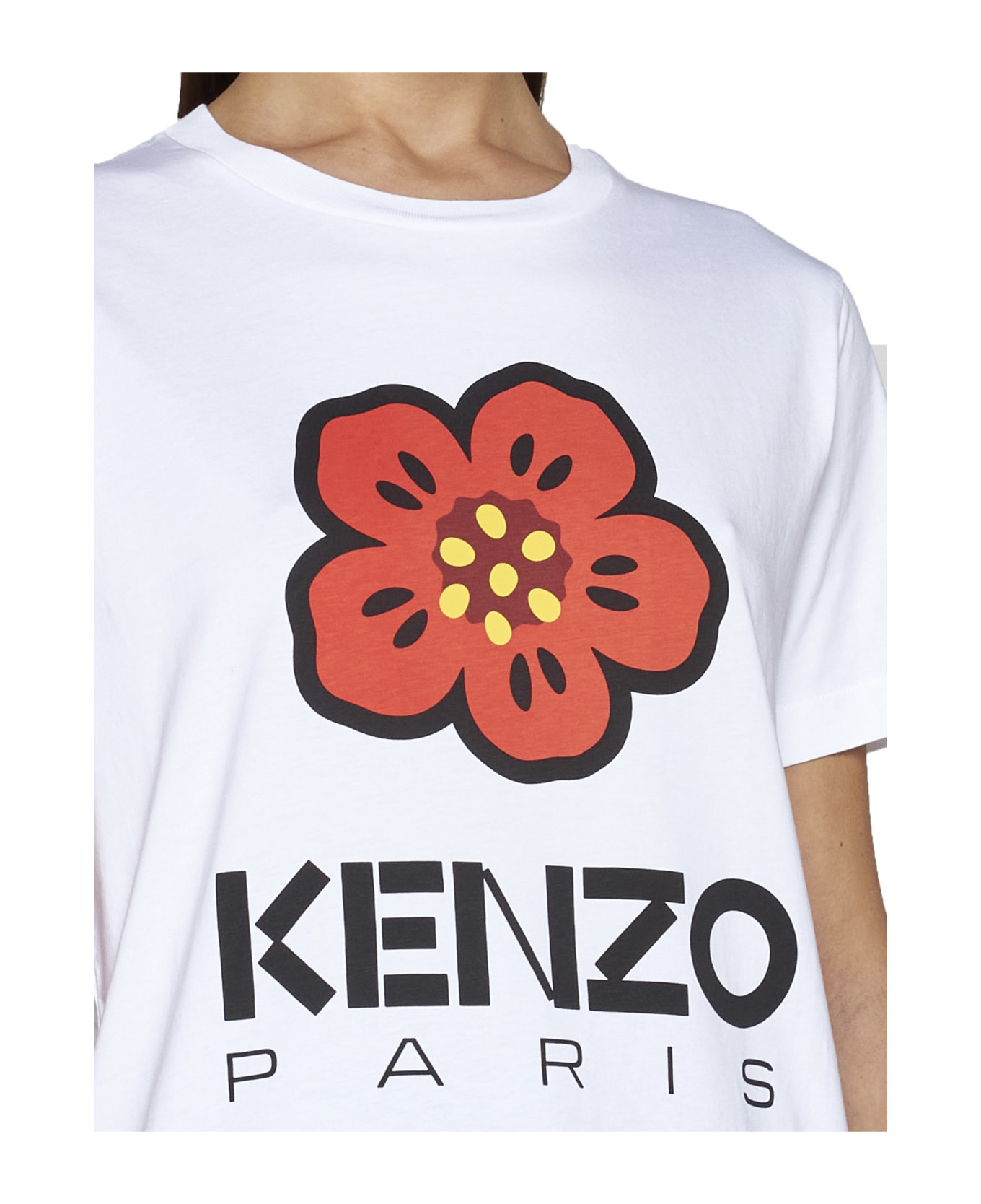 Kenzo Boke Flower Loose T-shirt - Blanc