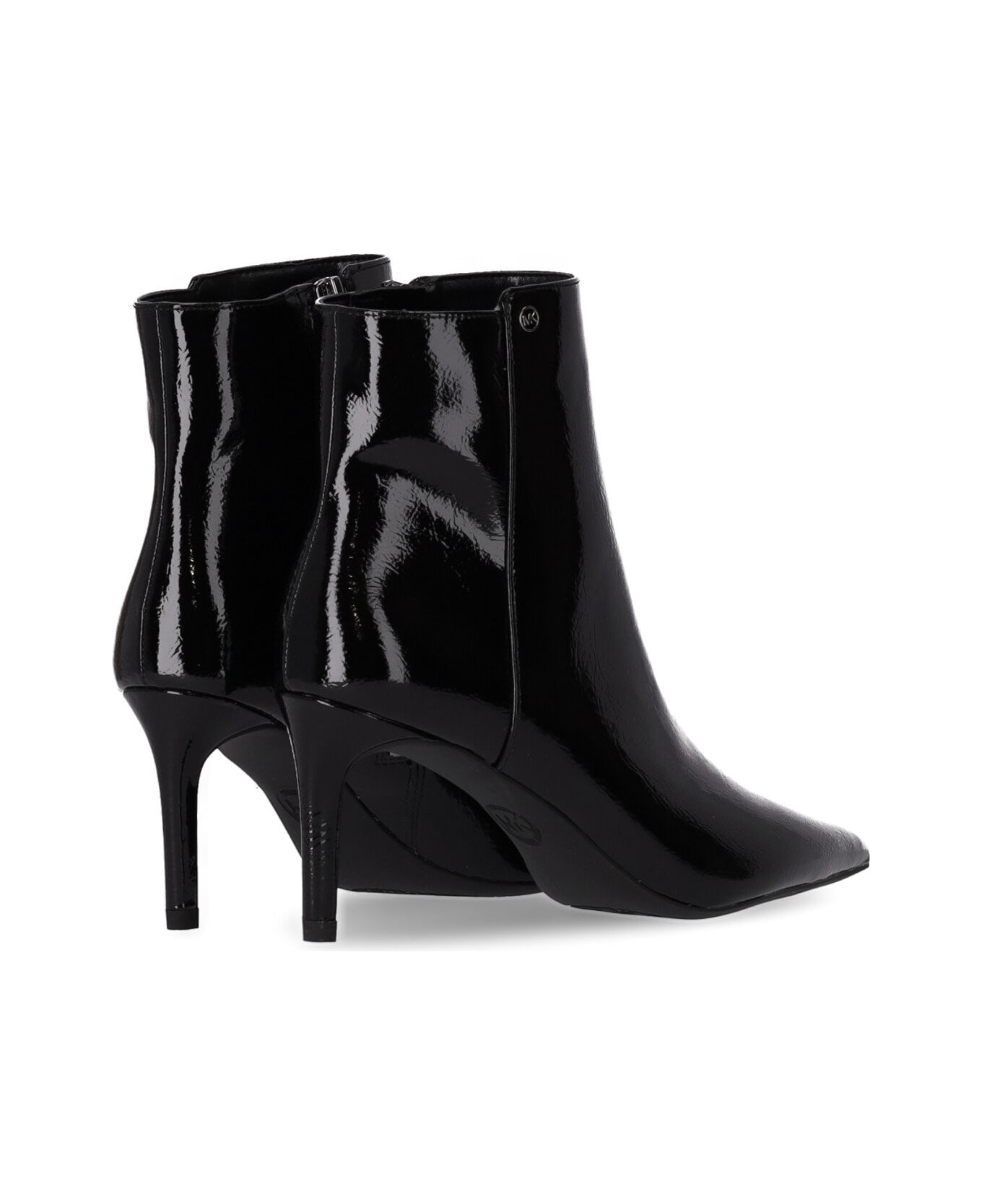 Michael Kors Polished Pointed Toe Ankle Boots - Nero