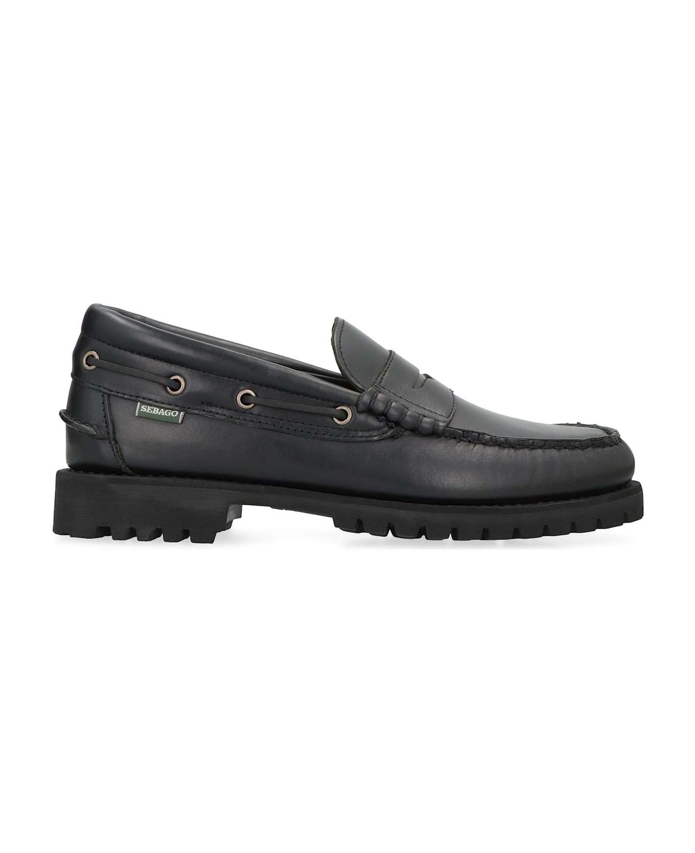 Sebago Acadia Loafers In Leather - black