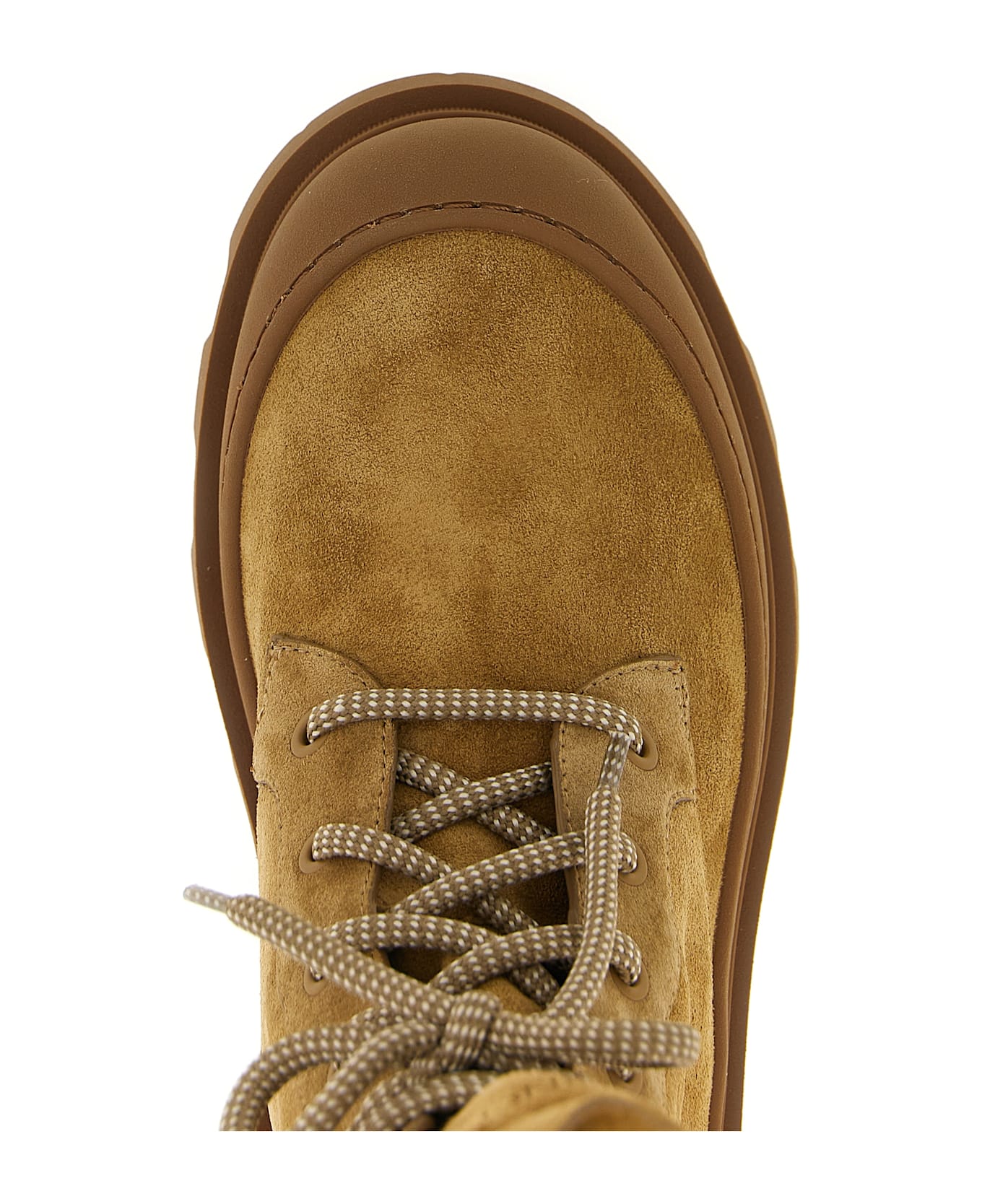 Moncler 
vera High
 Combat Boots - Brown