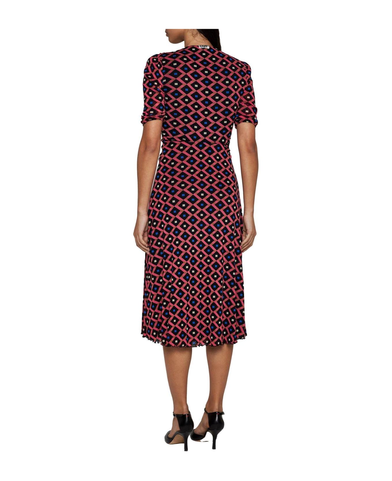Diane Von Furstenberg Koren Reversible Dress - PINK/MULTICOLOUR