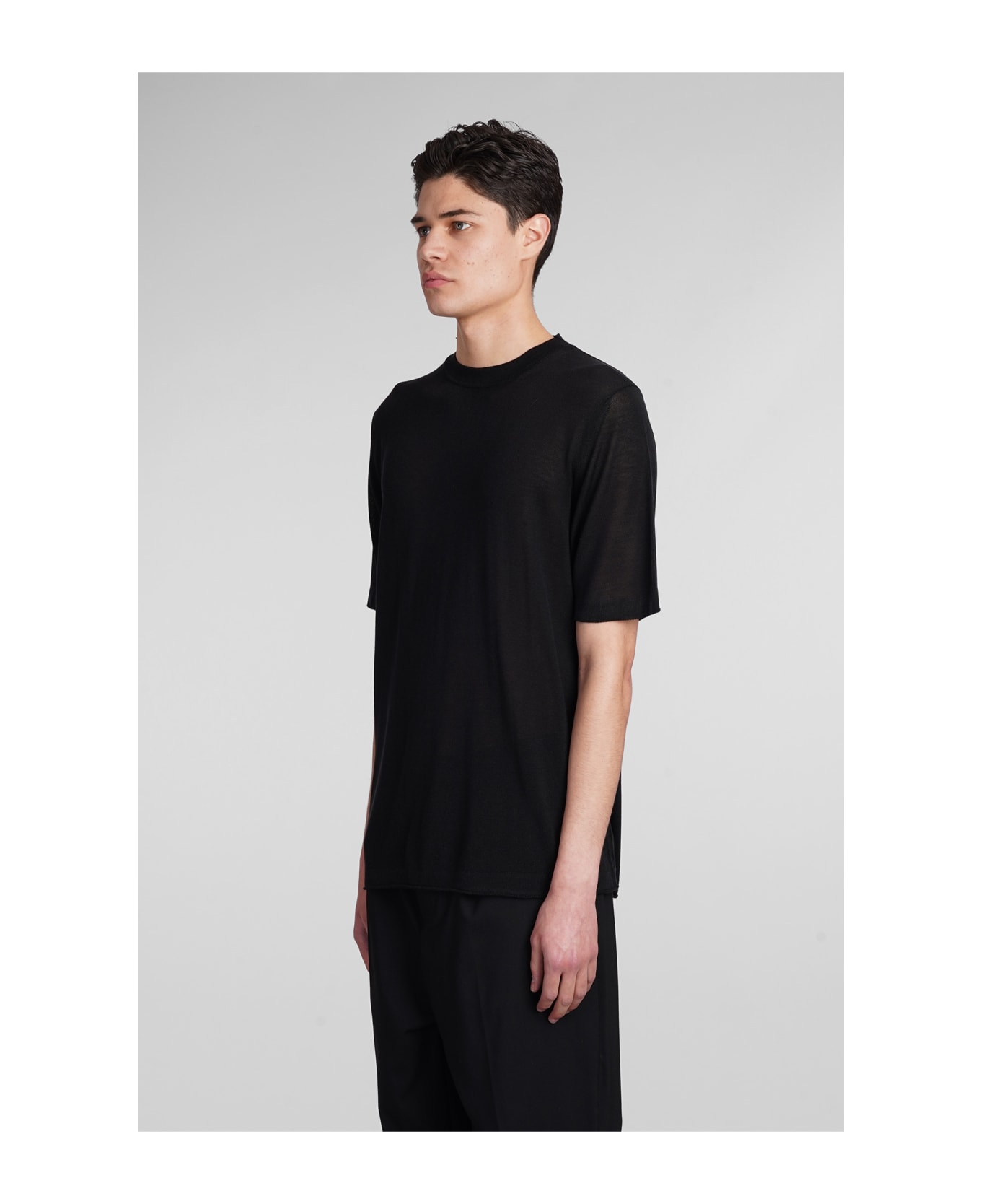 Mauro Grifoni T-shirt In Black Polyamide Polyester - black