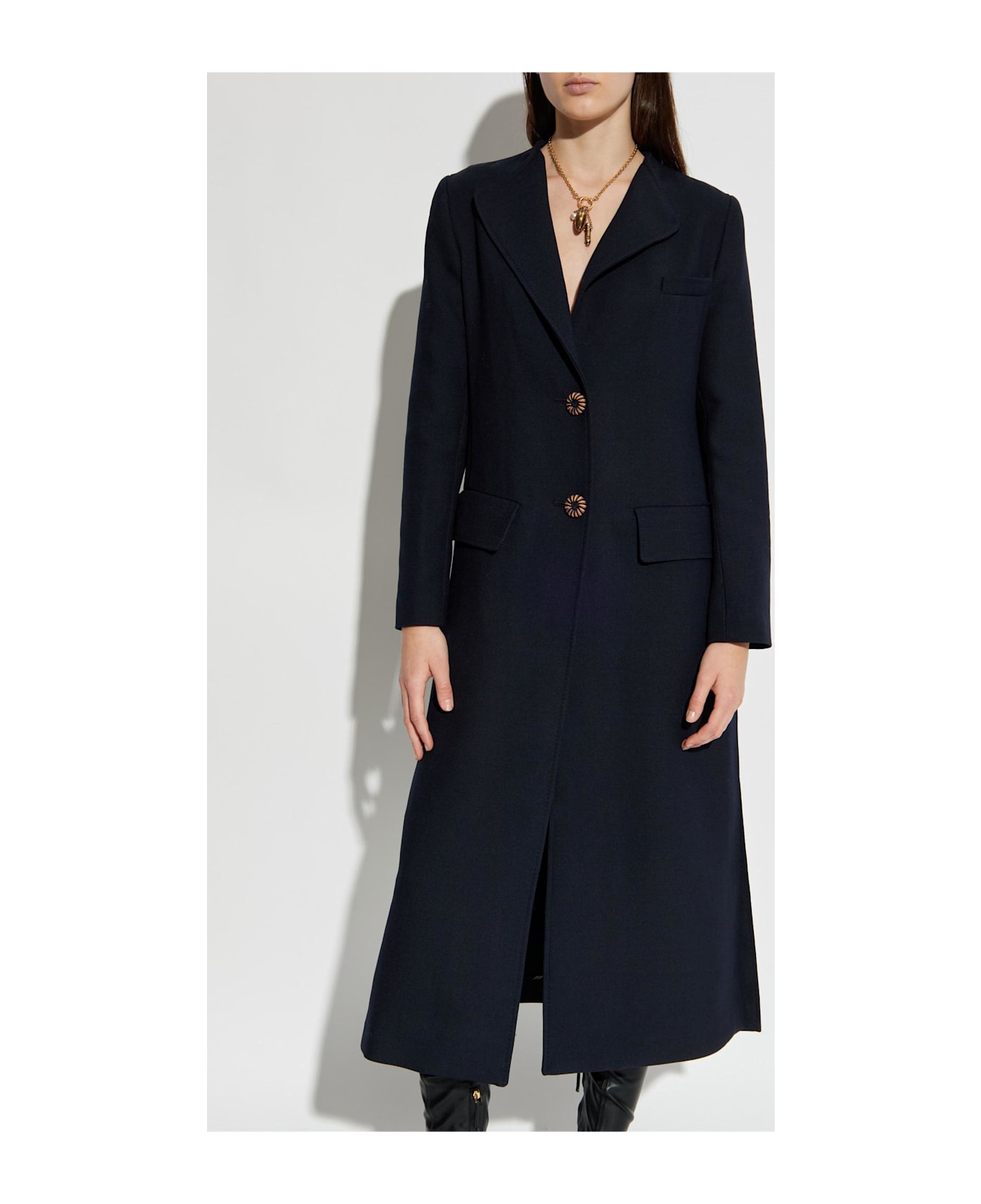 Etro Double-vented Coat - BLACK