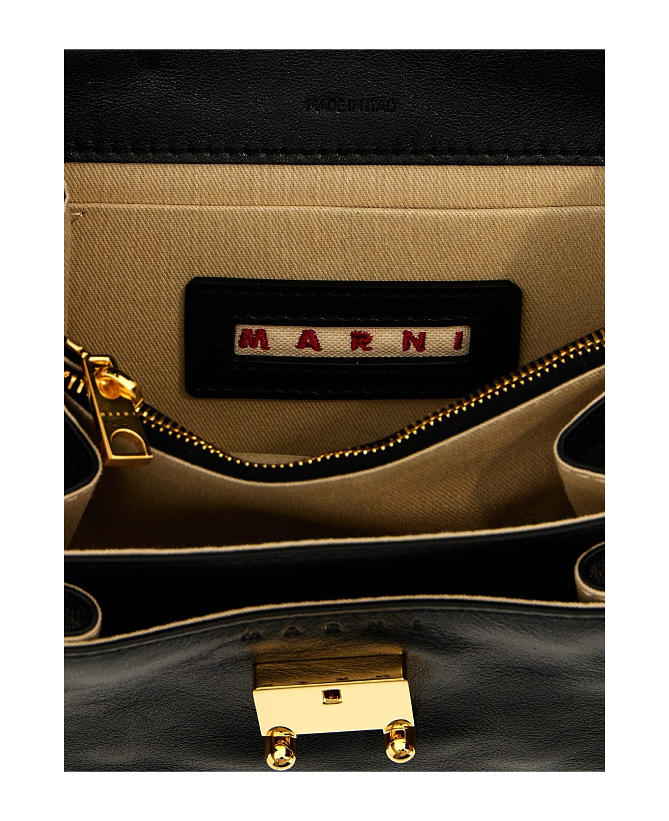 Marni 'trunk Soft' Mini Shoulder Bag - Black  