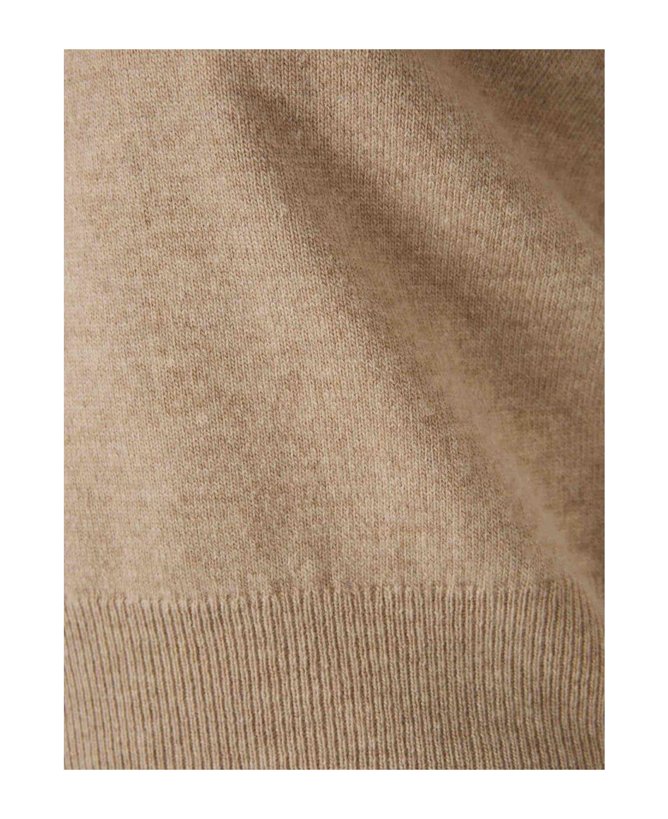 Maison Margiela Knitted Crewneck Top - Brown