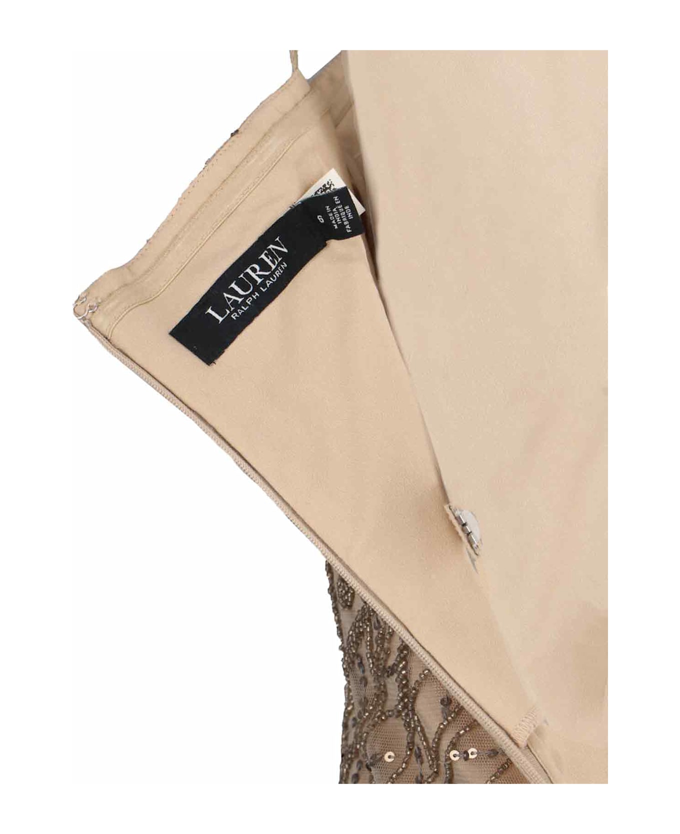 Ralph Lauren Mesh Dress With Beads - Brown
