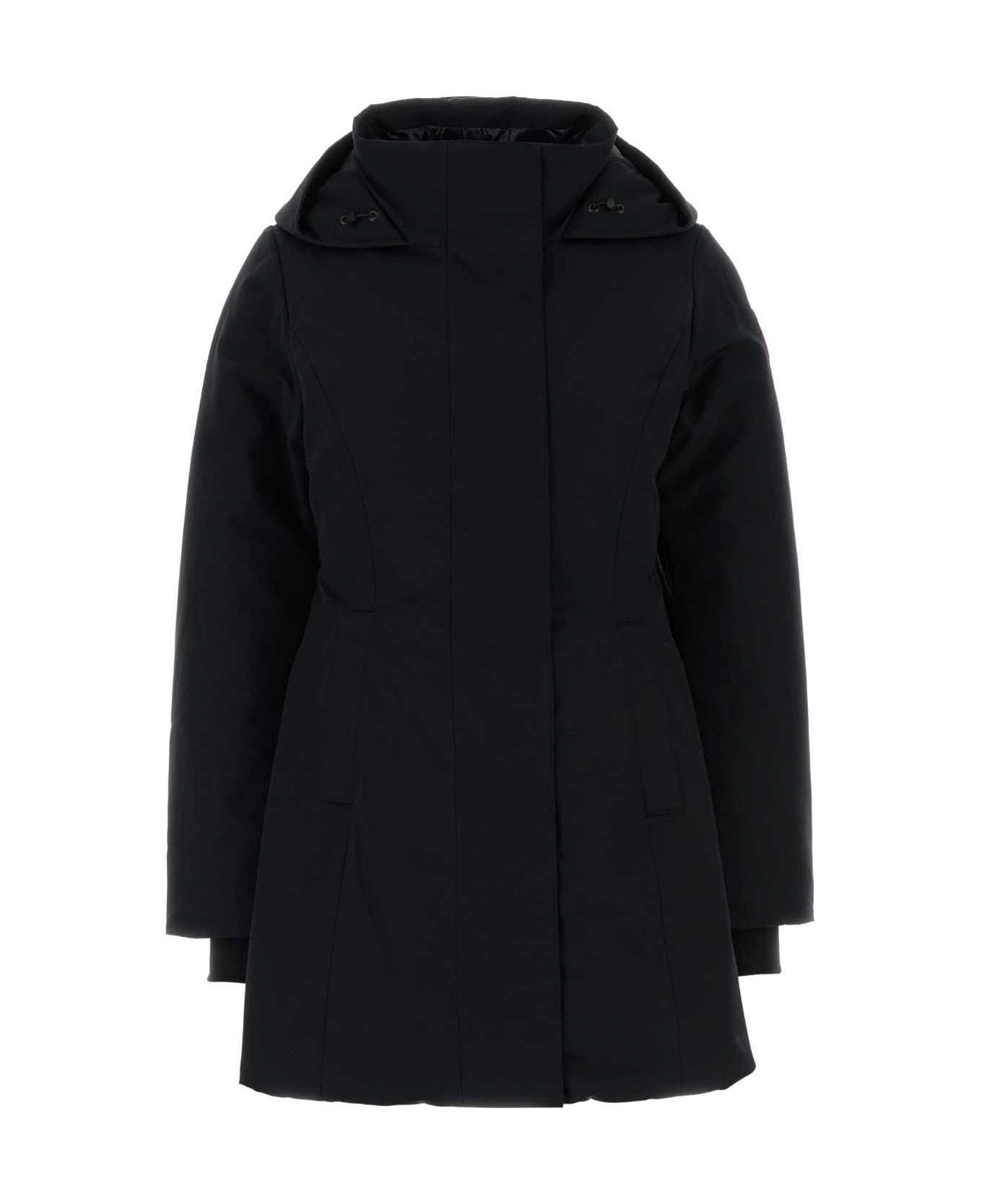 Canada Goose Black Polyester Blend Leslie Down Jacket - BLACKNOIR