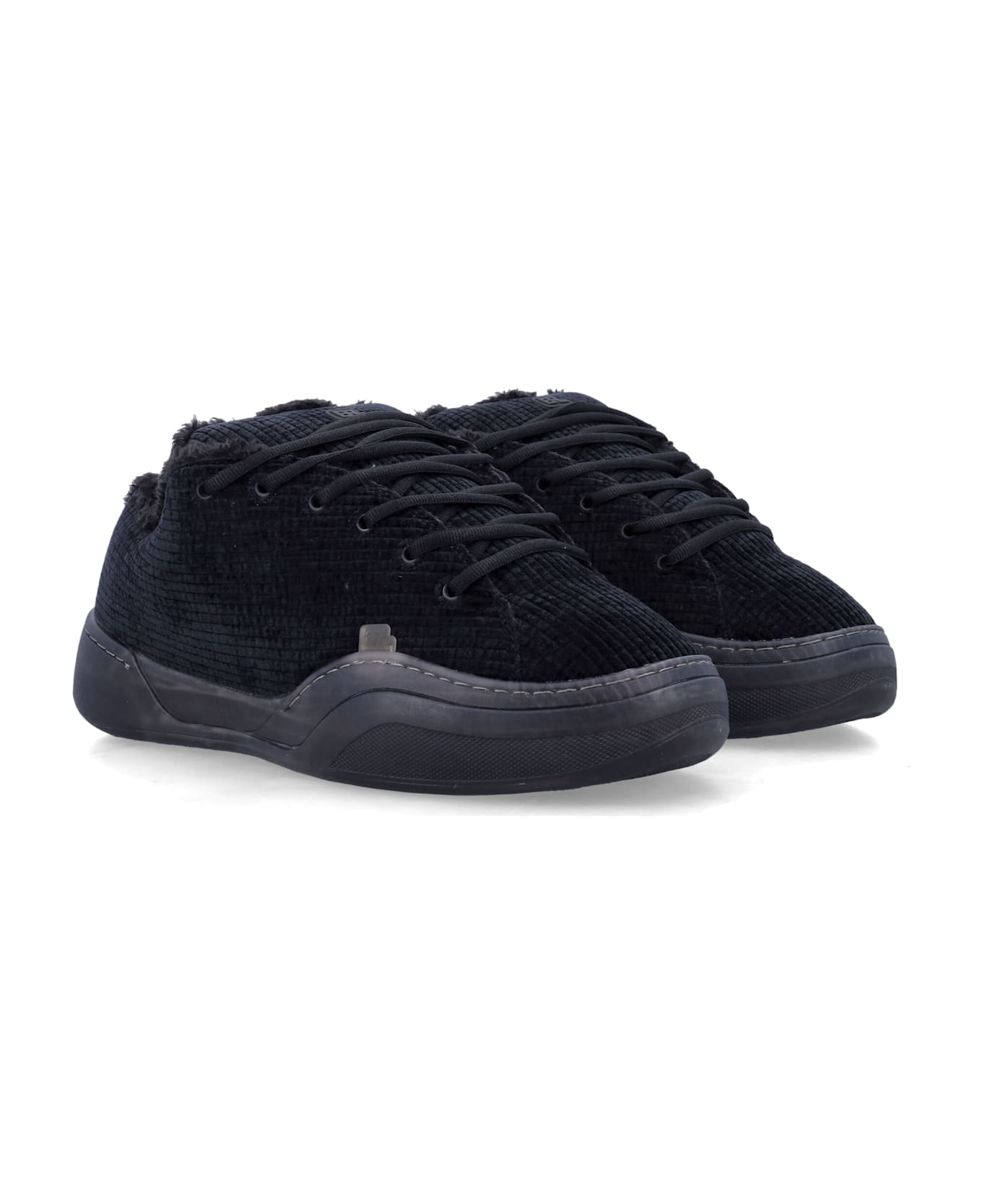ERL Vamp Black Velvet Sneakers - BLACK