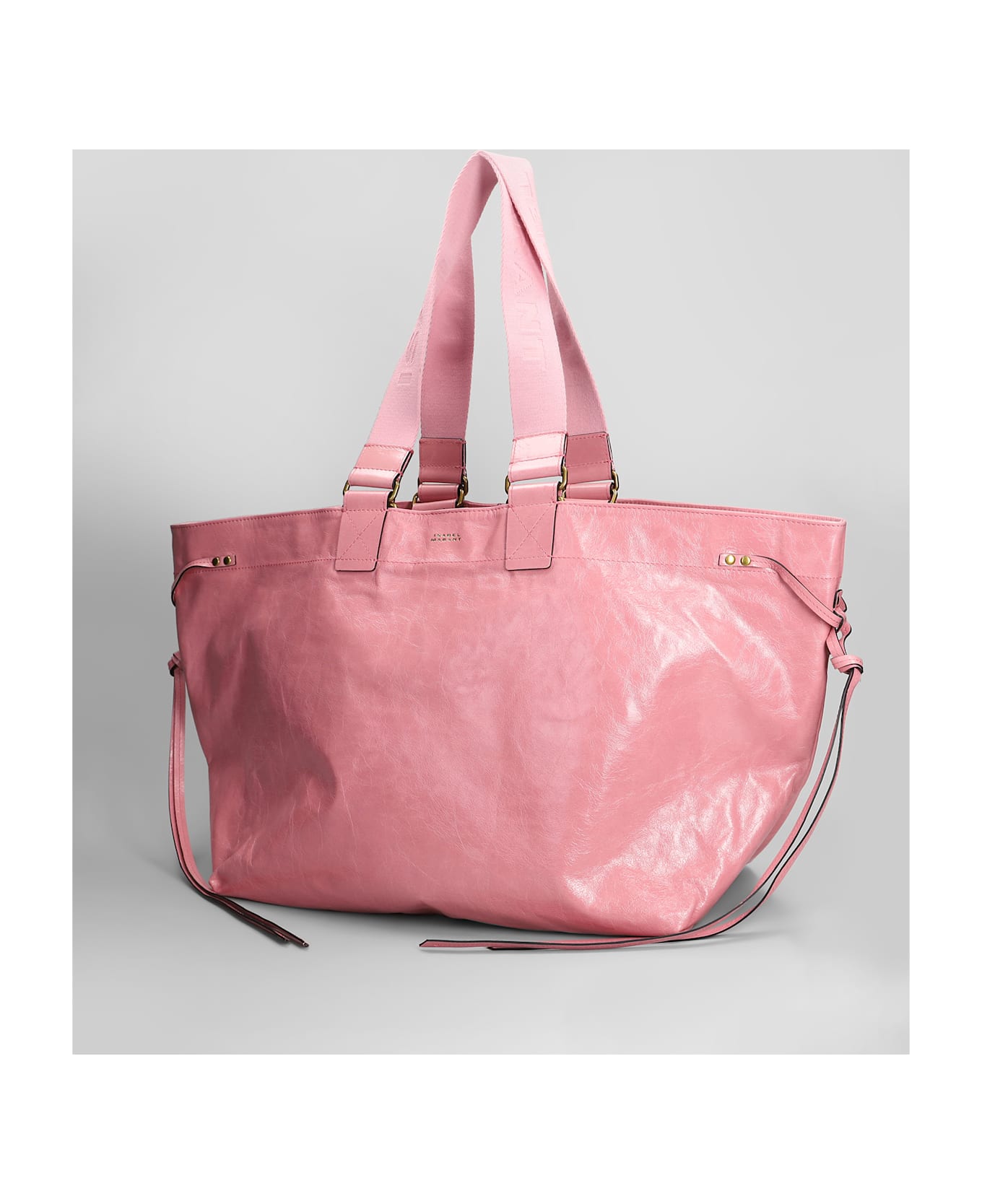 Isabel Marant Wardy Tote In Rose-pink Leather - rose-pink