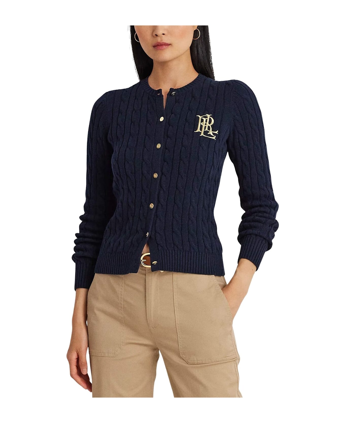 Ralph Lauren Ralhan Long Sleeve Cardigan - Blue