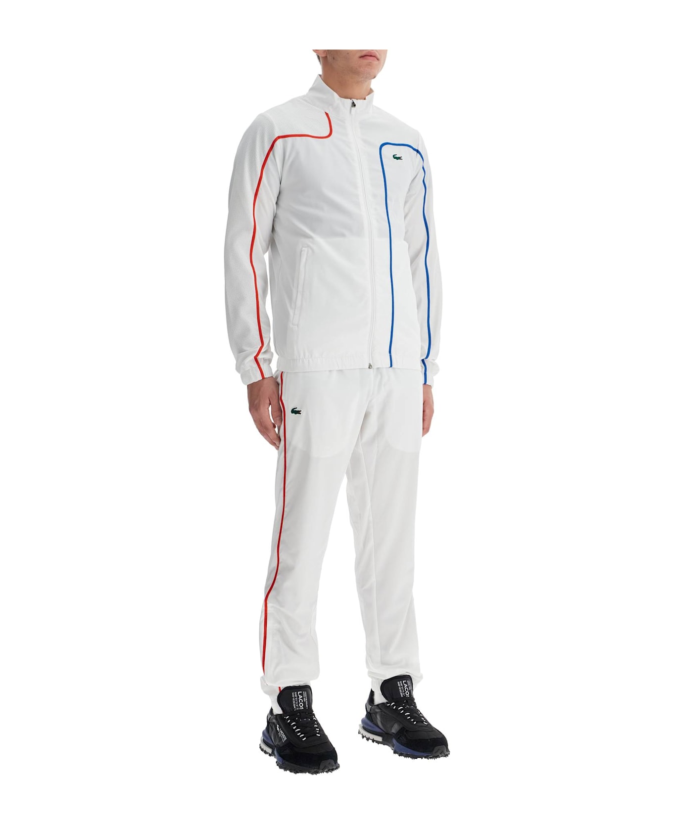 Lacoste 'sporty Tracksuit With Contrasting Stitching - WHITE WHITE (White)