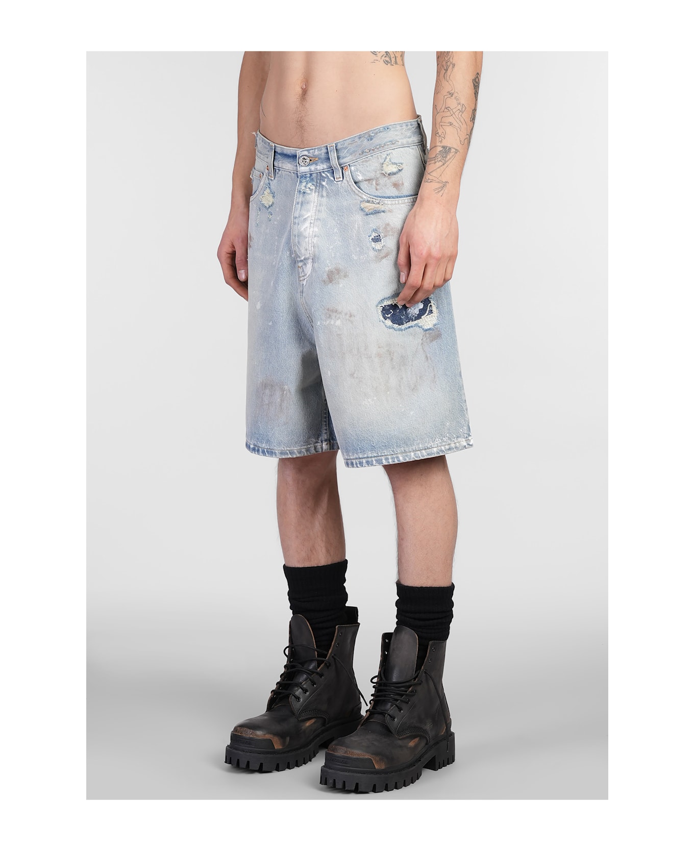 VETEMENTS Shorts In Blue Denim - blue