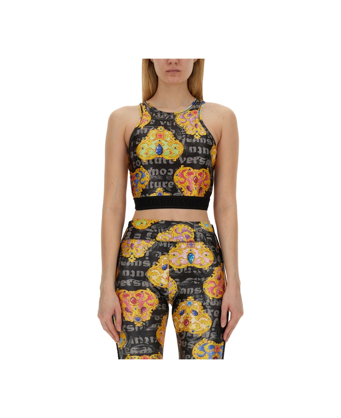 Versace Jeans Couture Top With Print - MULTICOLOR
