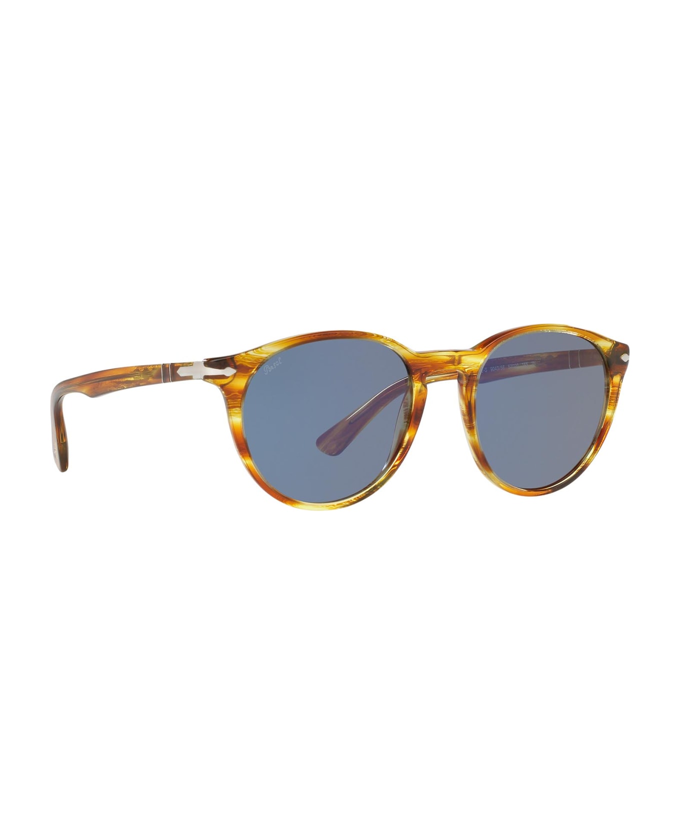 Persol Po3152s Brown Striped Yellow Sunglasses - Brown Striped Yellow