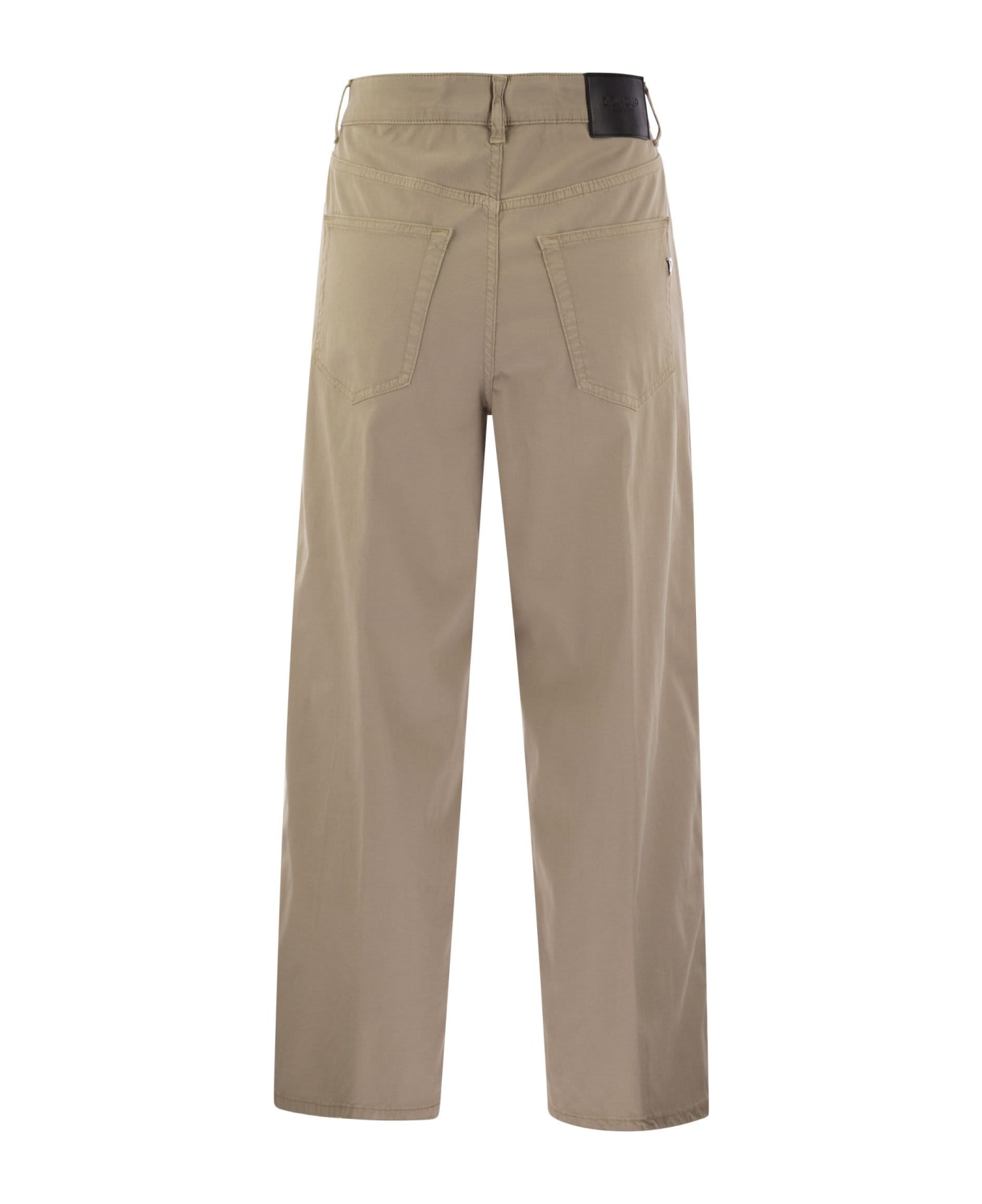 Dondup Tami - 5-pocket Wide Leg Trousers - Beige