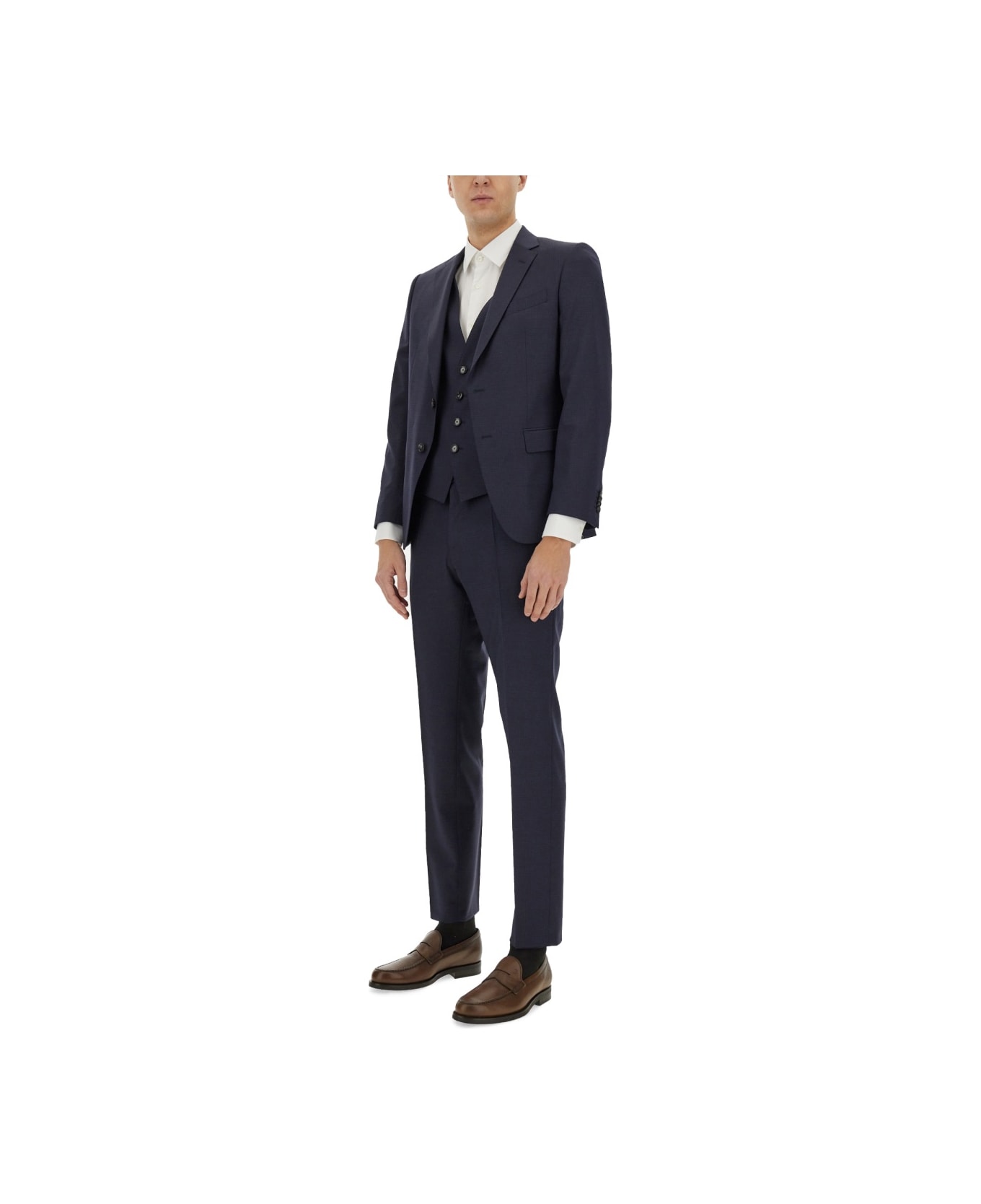 Hugo Boss Single-breasted Dress - BLUE