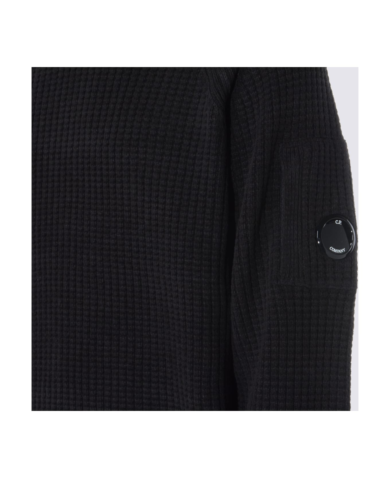 C.P. Company Black Cotton Knitwear - Black