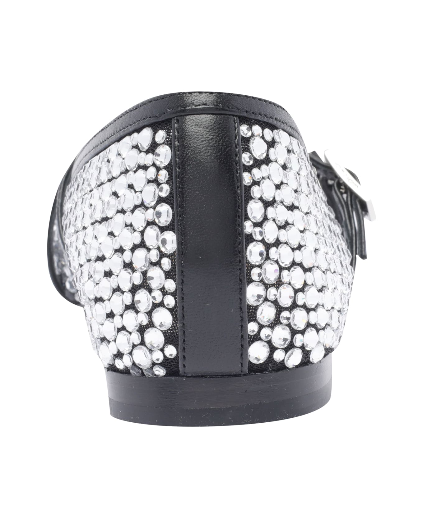 Mach 
Mach Crystal Net Flats - Black