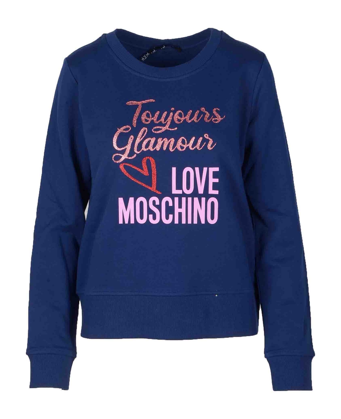 Love Moschino Women's Blue Sweatshirt - Blue