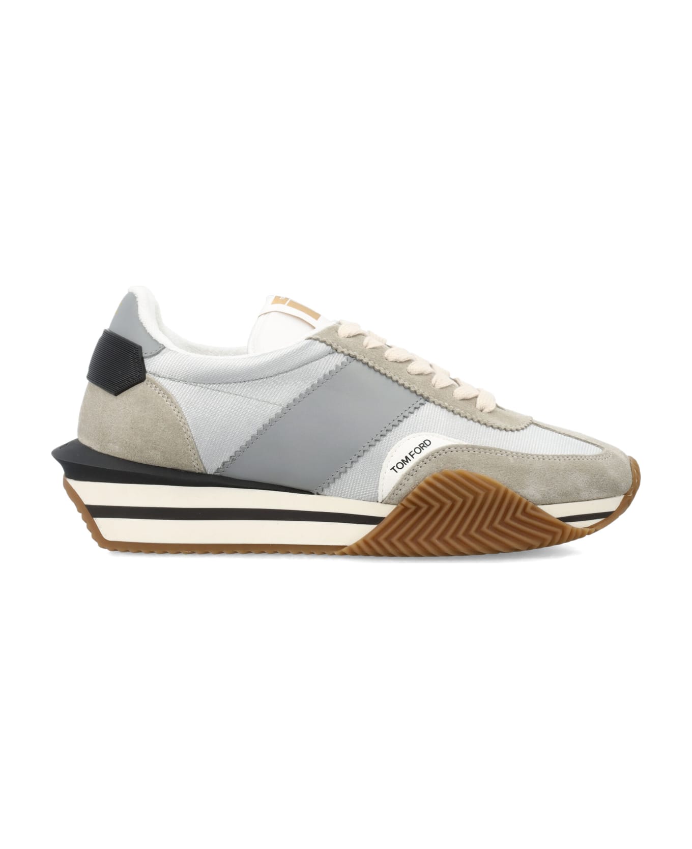 Tom Ford James Sneakers - SILVER+CREAM