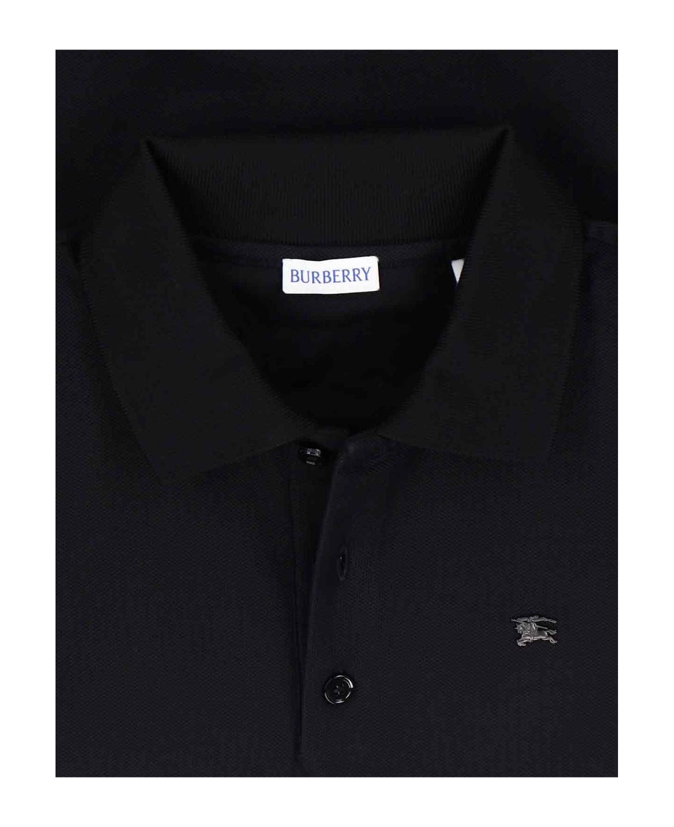 Burberry Polo Shirt "ekd" - Black  