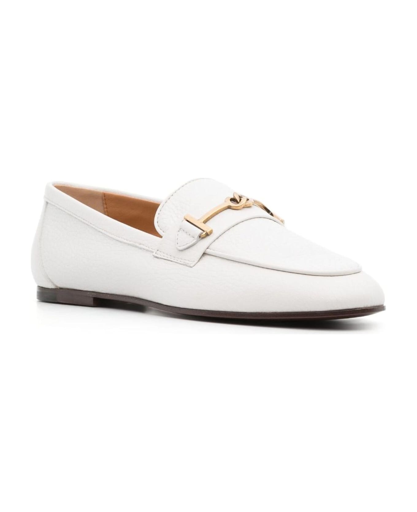 Tod's Leather Loafers - White