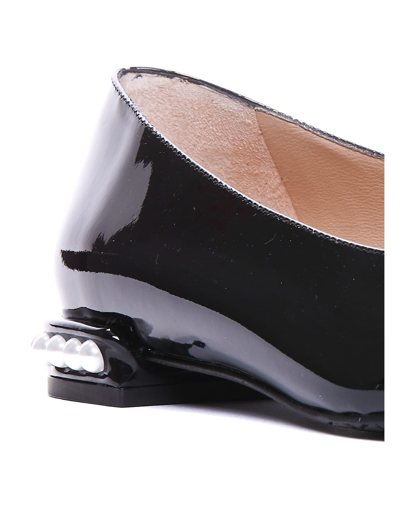 Stuart Weitzman Pearl Flats - Black