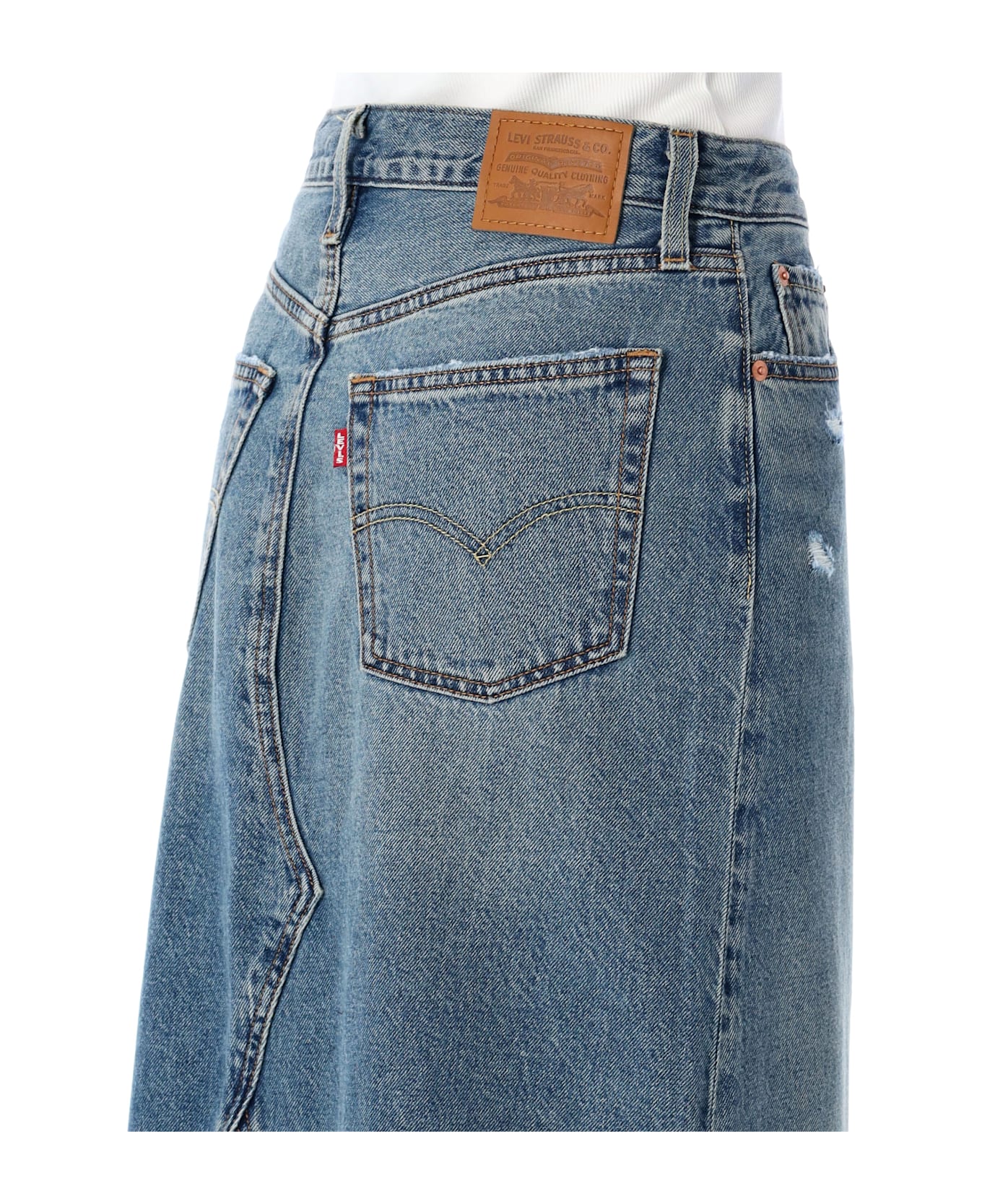 Levi
s Iconic Long Skirt - VERIFIED VINTAGE BLUEE