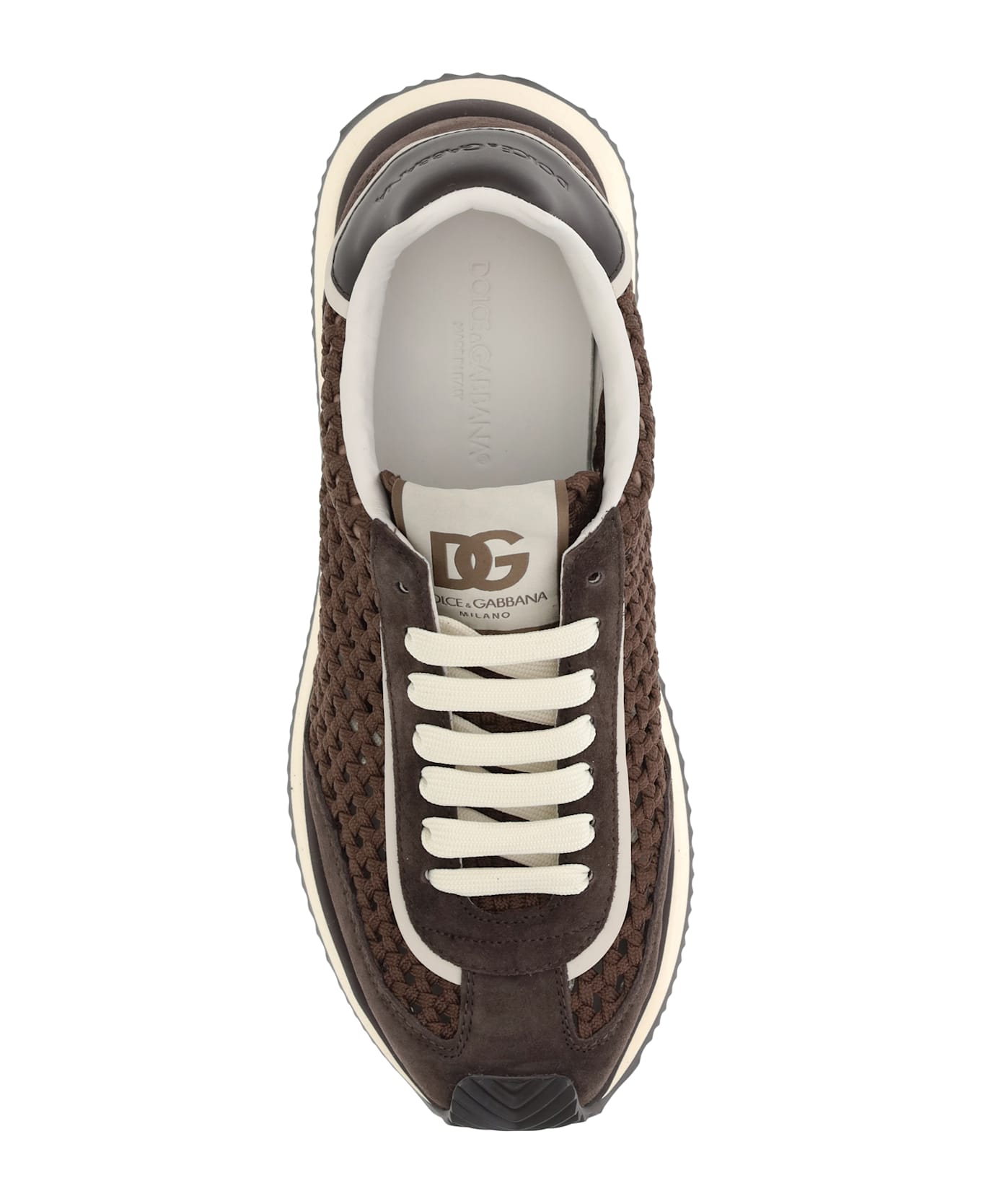 スニーカー DOLCE & GABBANA woven webbing and suede sneakers Dolce & Gabbana Woven Design Sneakers | italist