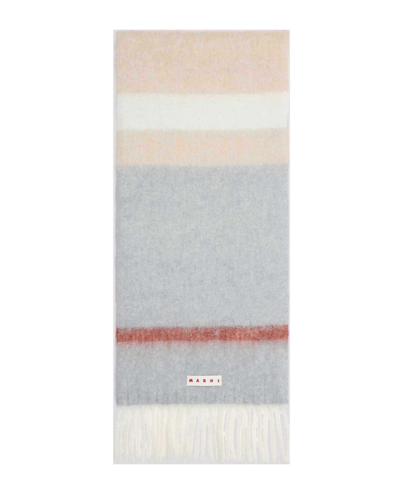Marni Alpaca And Mohair Scarf - Moccasin