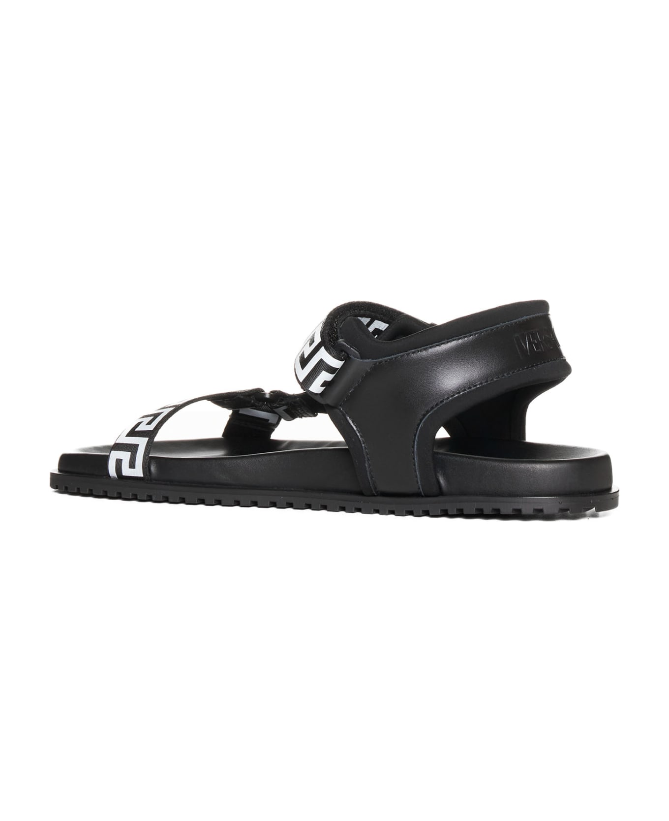 Versace Ankle Strap Sandals - Black