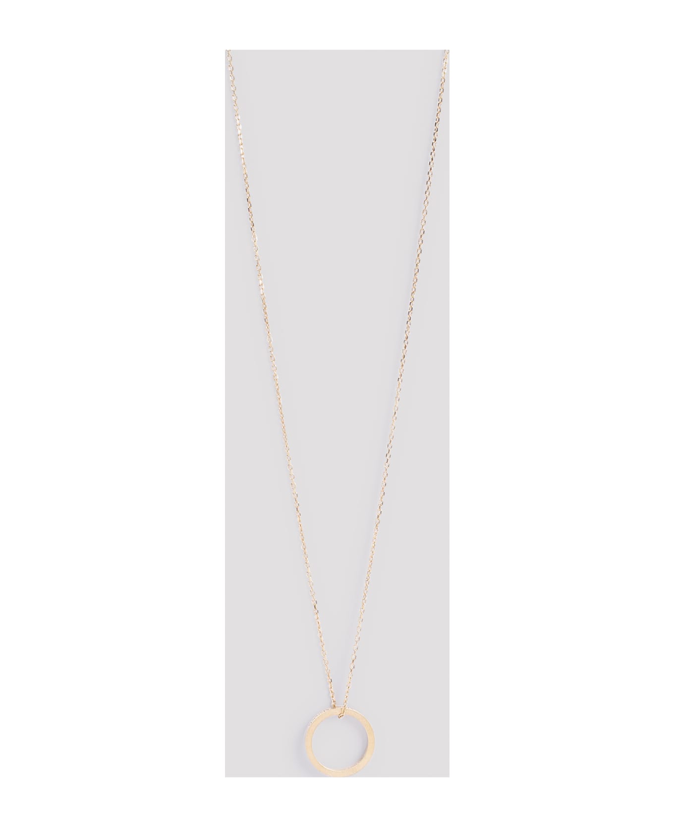 Maison Margiela Logo Reference Necklace With Ring - Yellow Gold Plating Burattato ネックレス