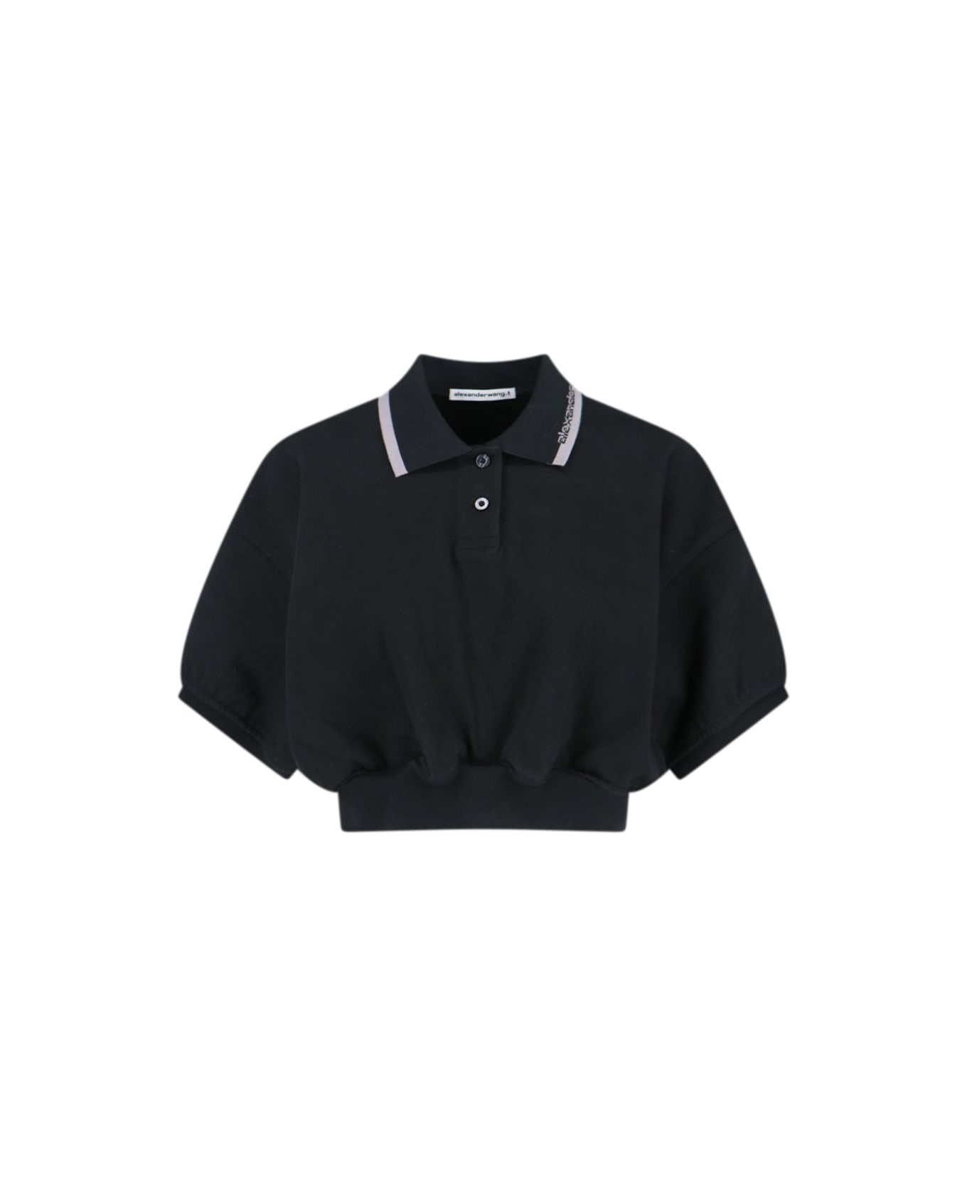 Alexander Wang Logo Polo Shirt - Black