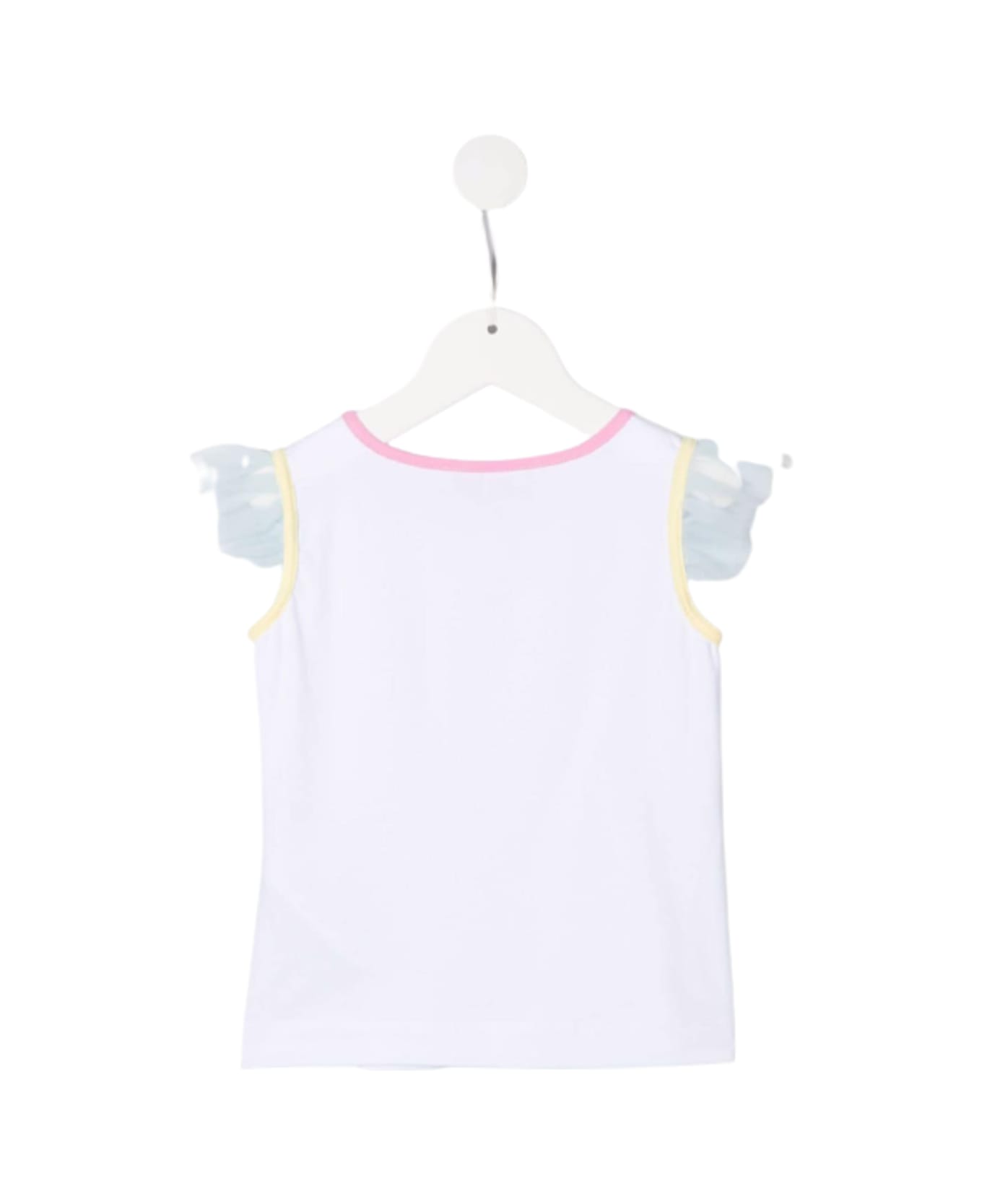 Monnalisa Kids Girl's Cotton Tank Top With Bugs And Lola Print - White