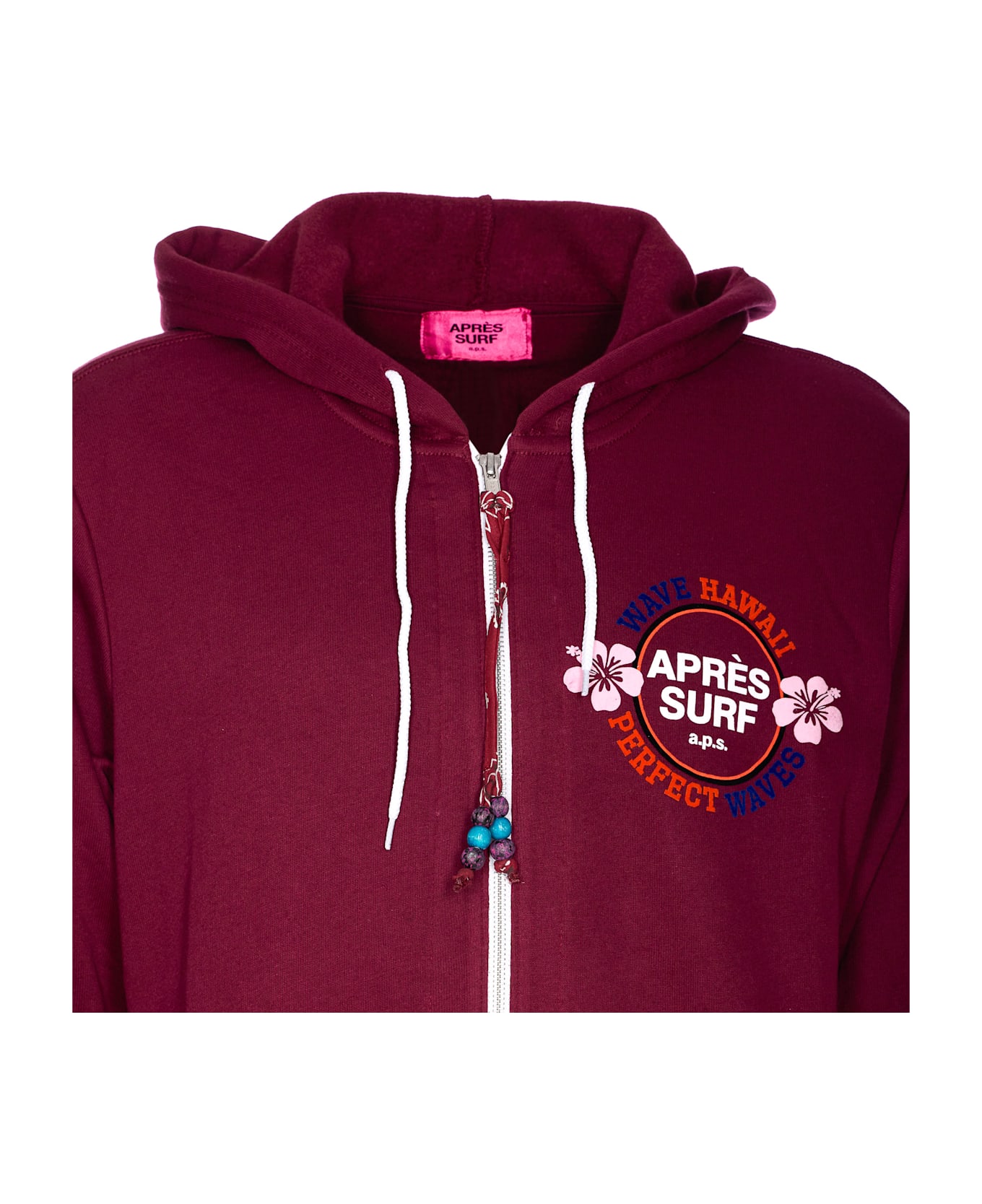 Apres Surf Zipped Sydney Hoodie - Red