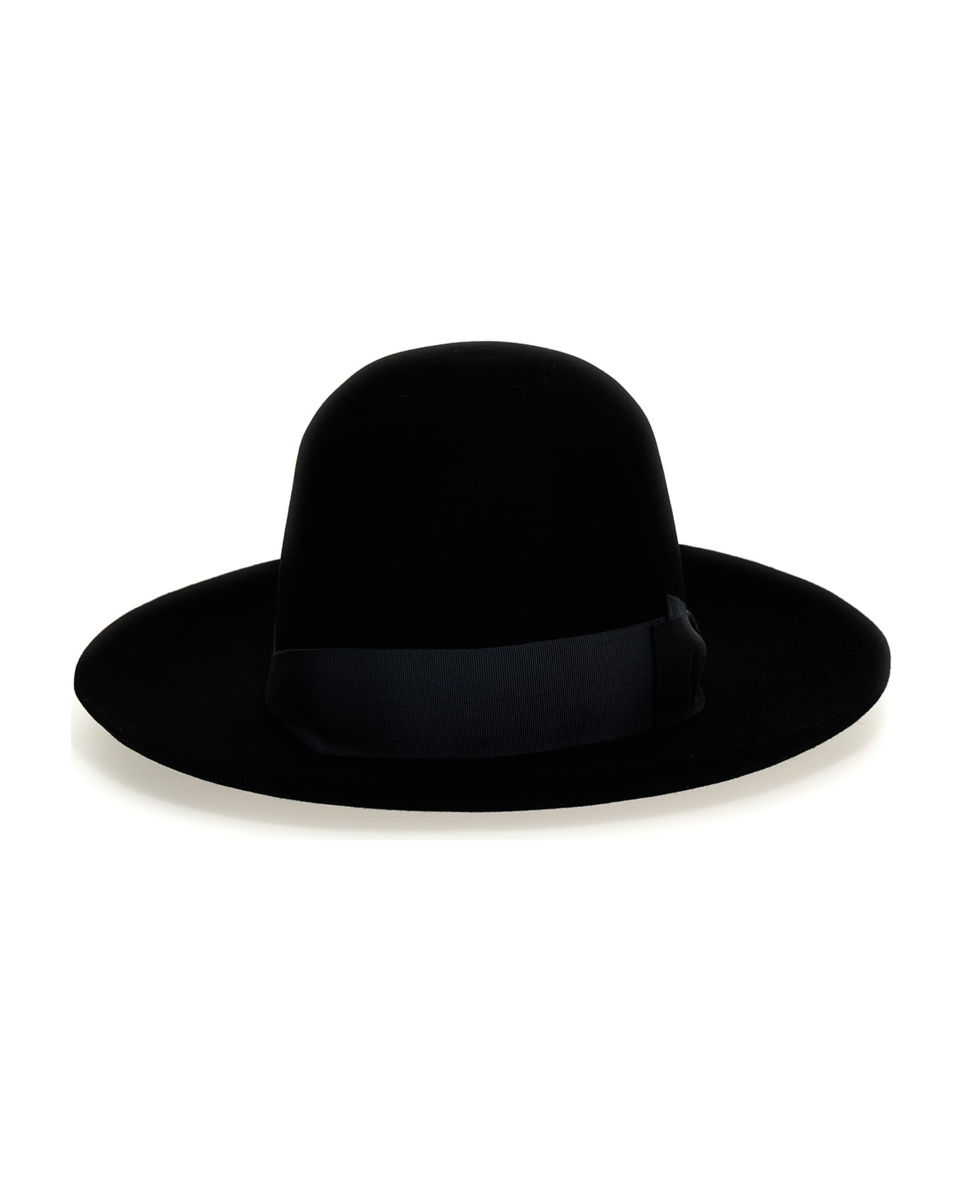 Borsalino 'q.s. Folar Liscio' Hat - Black   帽子