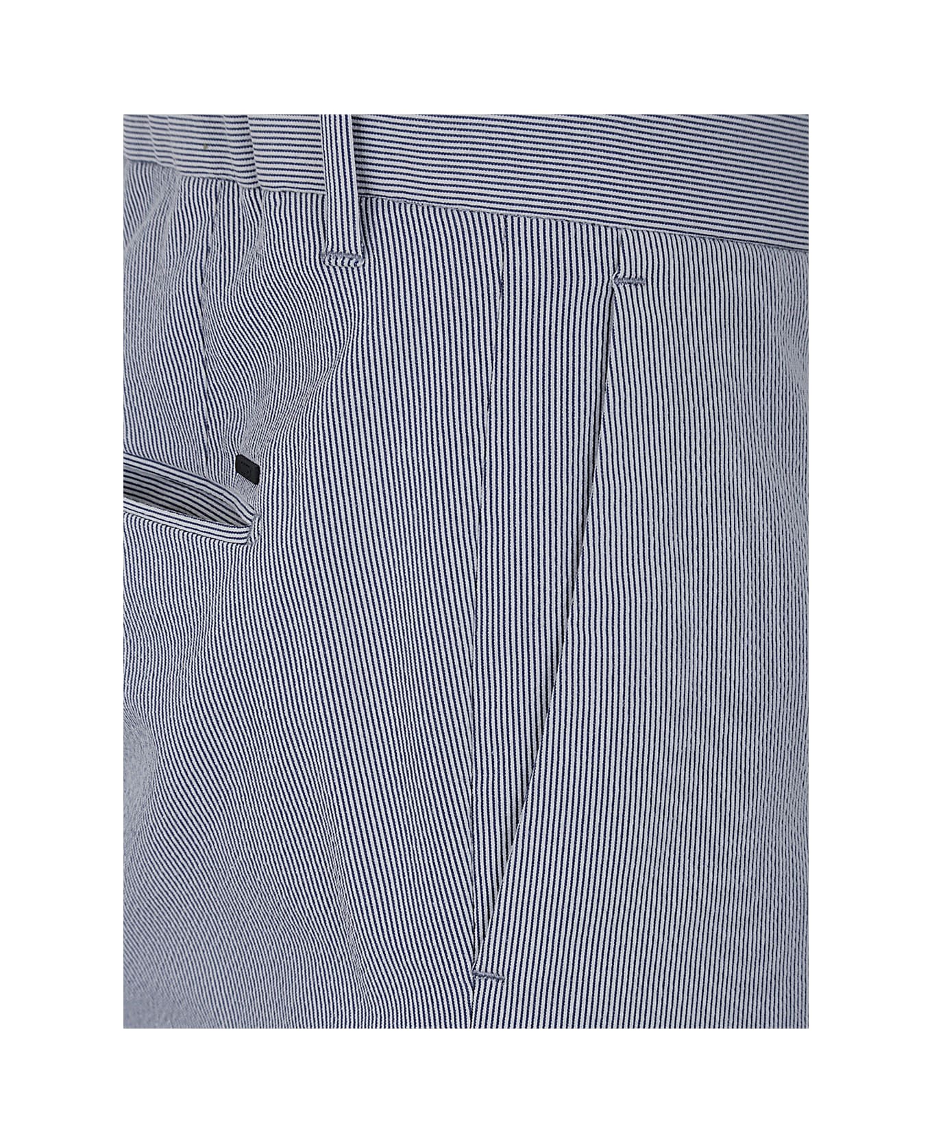 Incotex Model Ts84 Slim Fit Trousers - Dark Blue