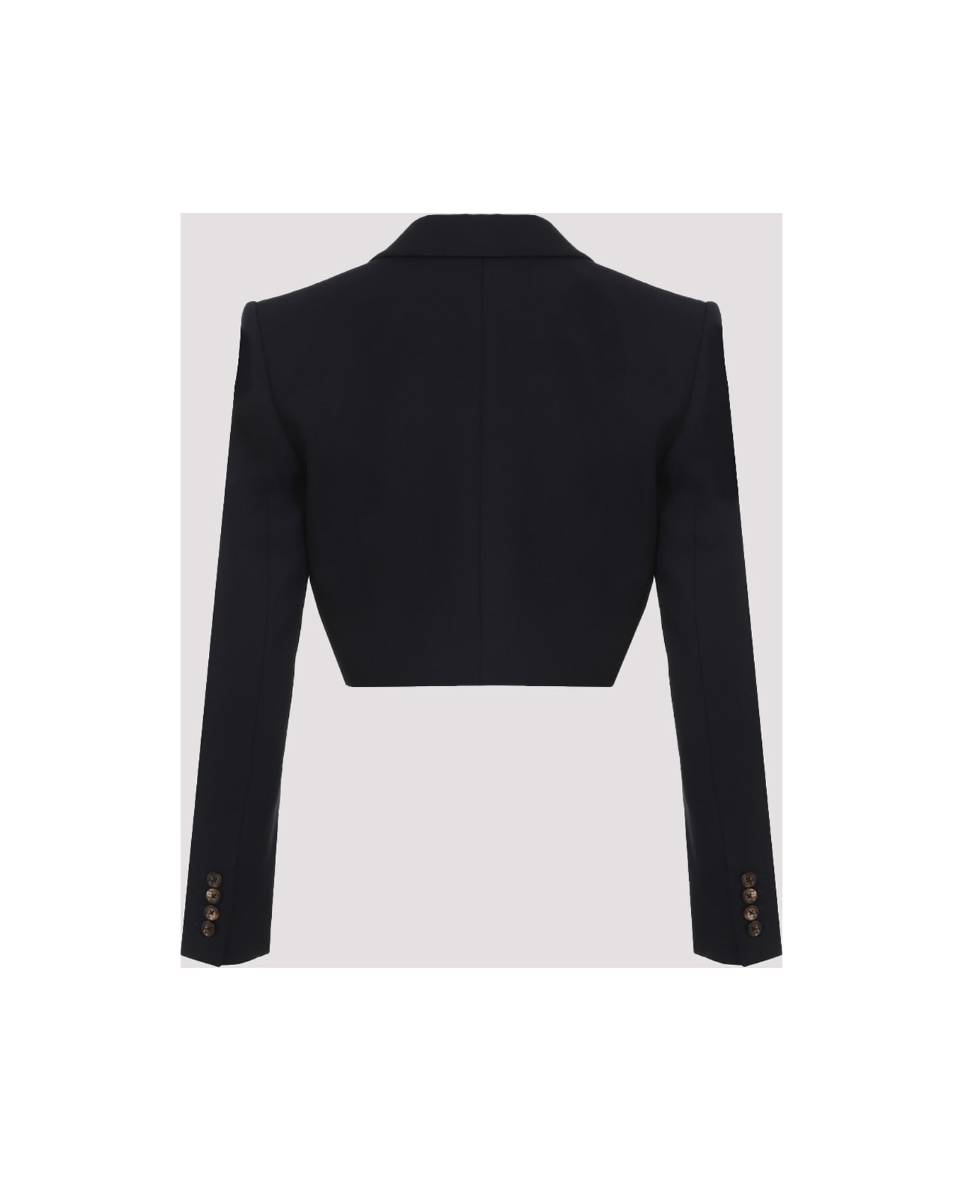 Chloé Virgin Wool Cropped Jacket - Z Eclipse Blue